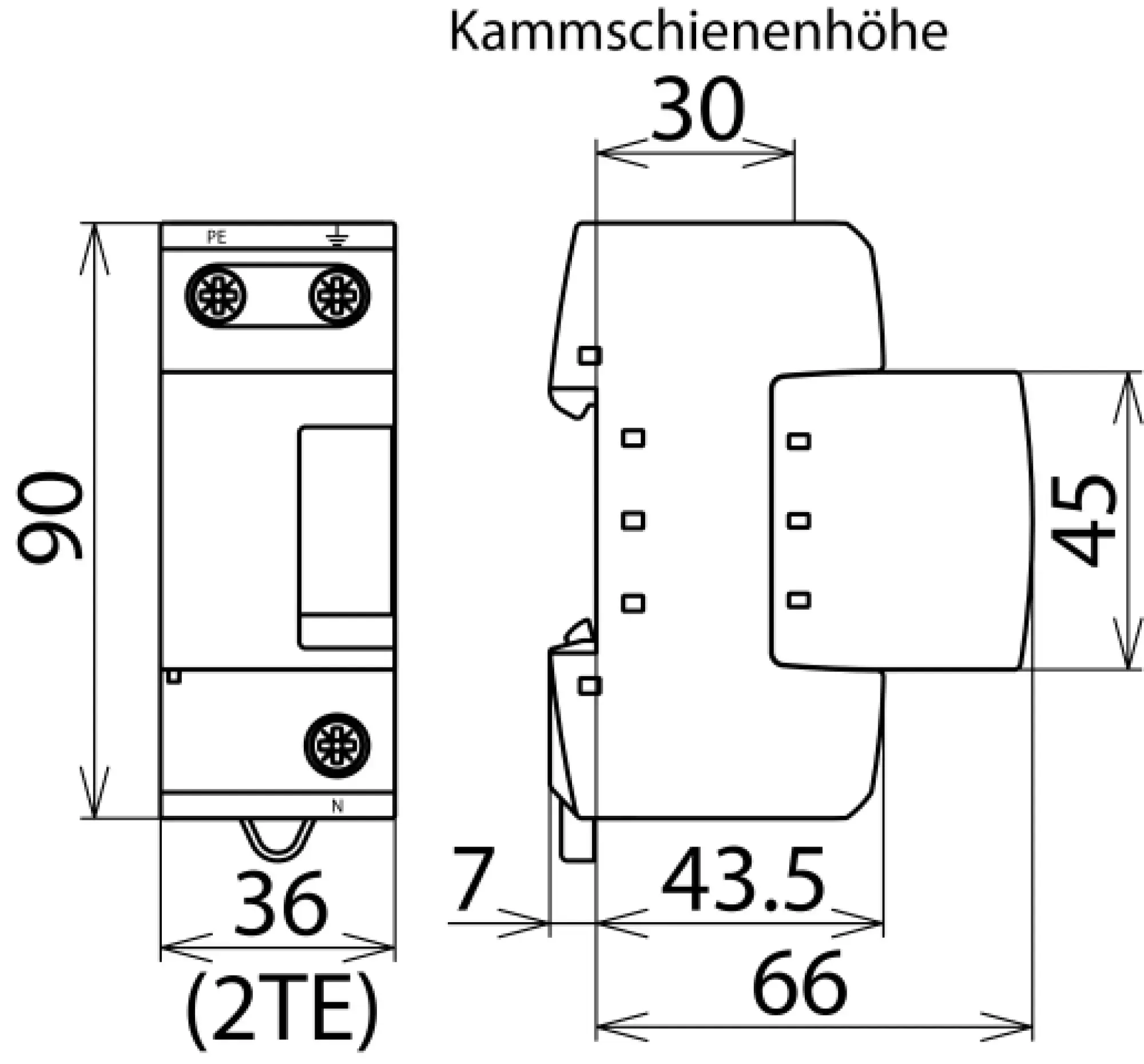Dehn 961101 DEHNgap M, N-PE lightning current arrester (img_004)