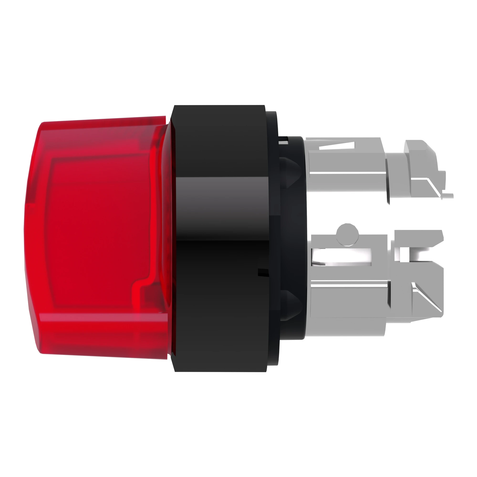 Schneider Electric ZB4BK12437 Illuminated selector switch, front element, Harmony XB4, metal black, 22mm, red, for universal LED, 2 positions, latching (img_006)