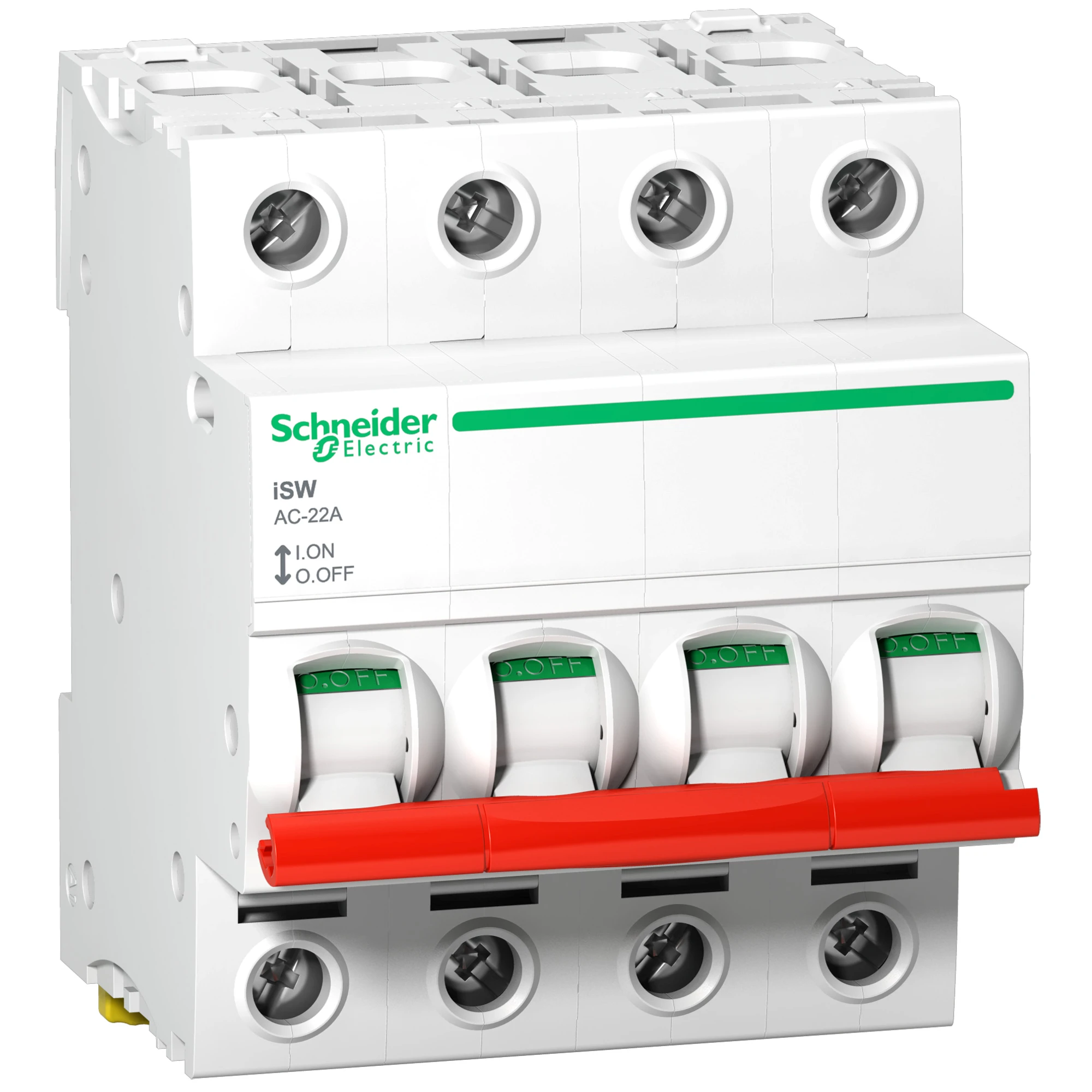 Schneider Electric A9S66491 Load Disconnect Switch iSW, 4P, 100A, 415V AC, Red Toggle (img_001) Schneider Electric A9S66491 Load Disconnect Switch iSW, 4P, 100A, 415V AC, Red Toggle (img_001)