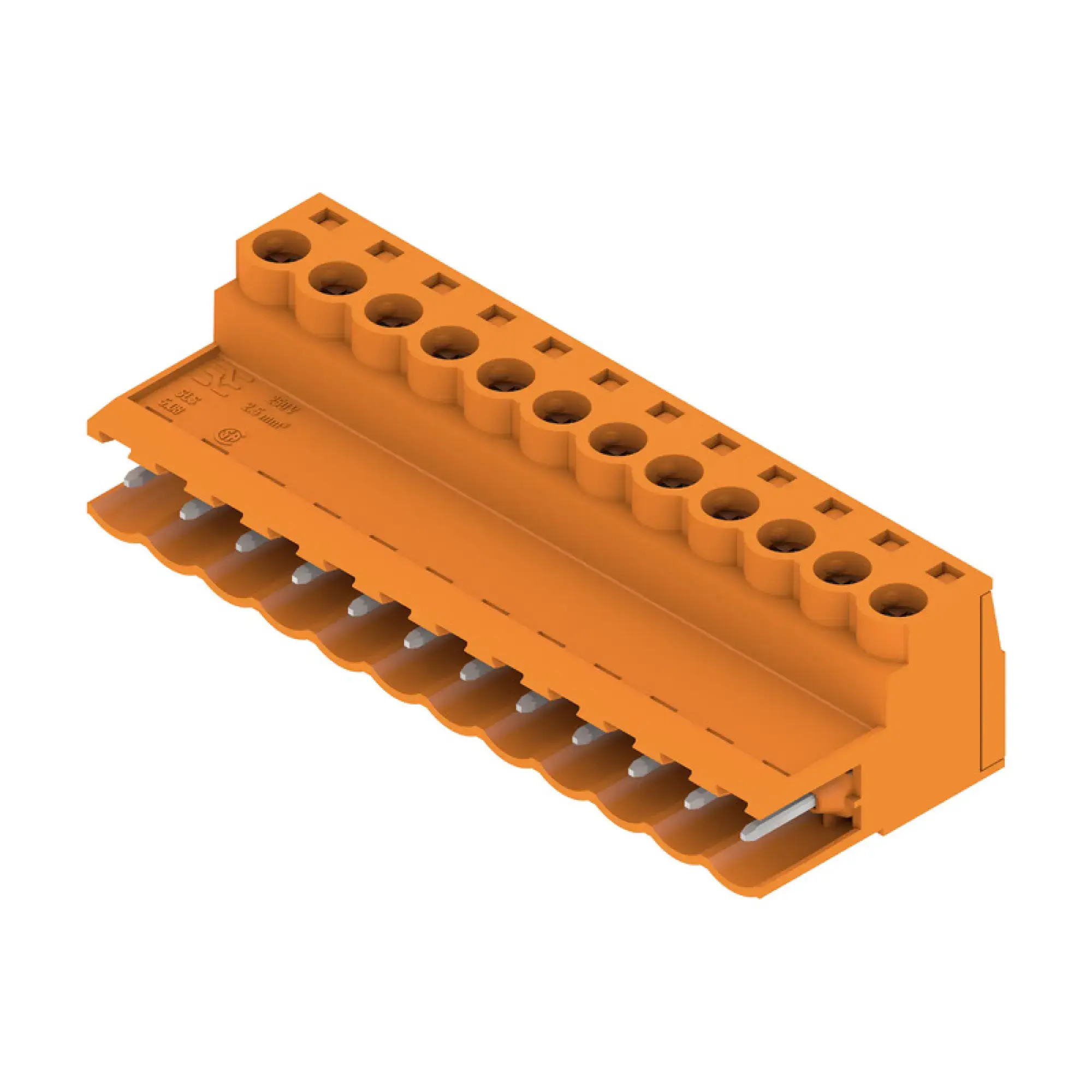 Weidmüller 1627190000 PCB connector (wire connection), 320 V, 21.5 A, Pitch in mm: 5.08, 3.31 mm², Number of poles: 12, Clamping yoke connection, Box (img_001)