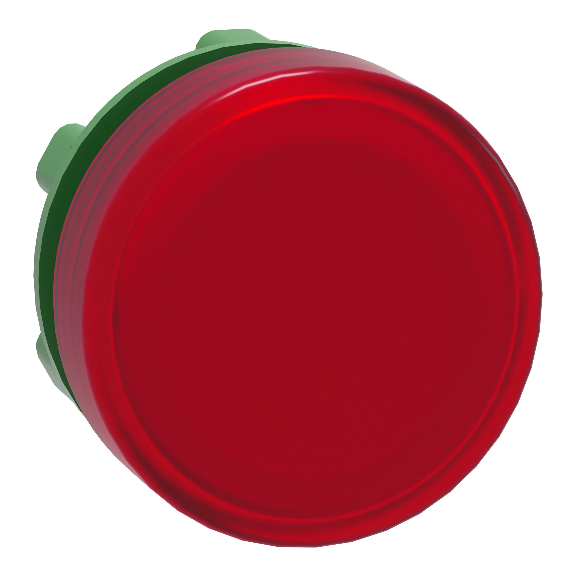 Schneider Electric ZB5AV043E Indicator Light, Front Element, Harmony XB5, Plastic, 22mm, Red, for Universal LED, Smooth Dome, for Insert Plate (img_001)