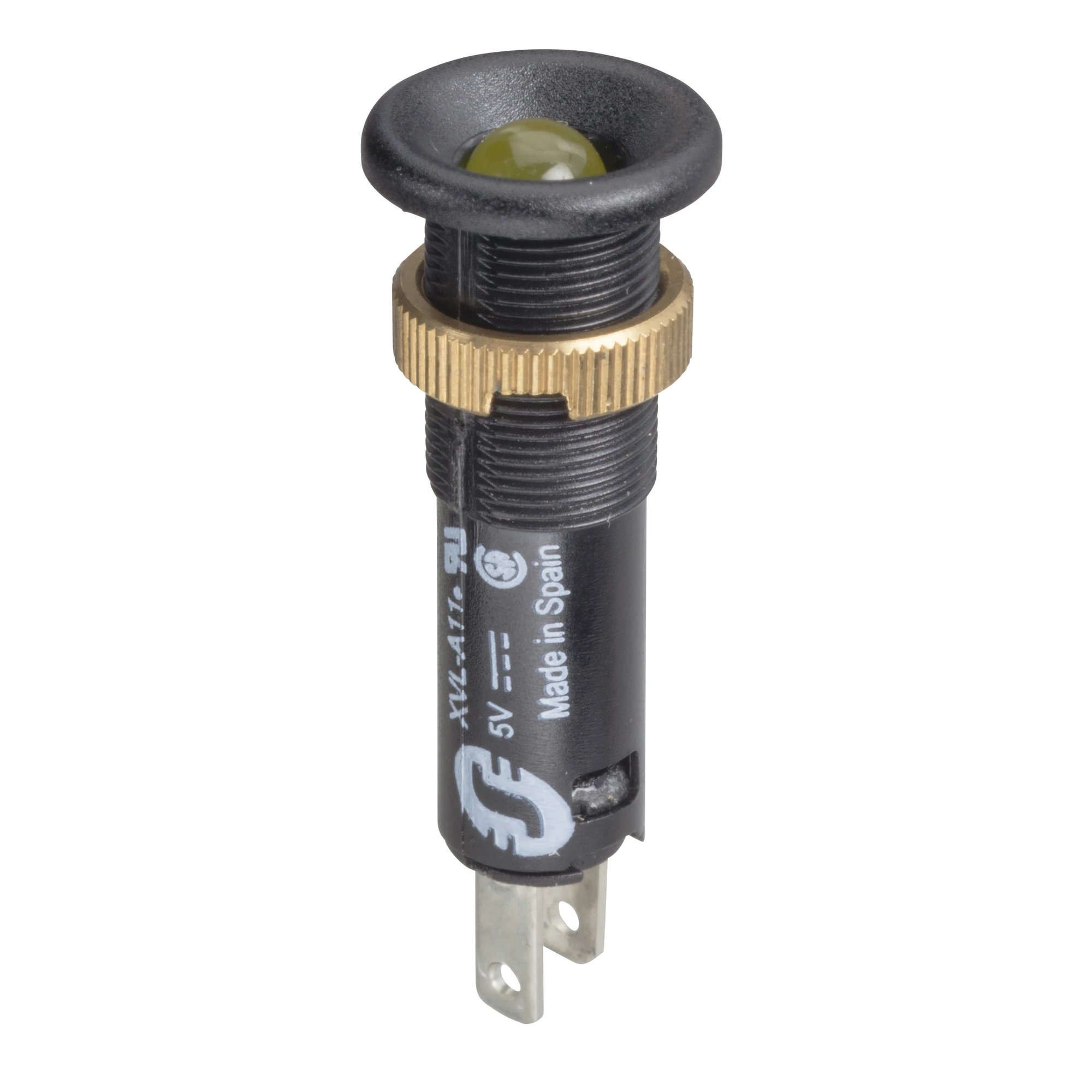 Schneider Electric XVLA125 Indicator light, Harmony XVL, 8mm, yellow, protruding LED, 12V DC, flat connector (img_001) Schneider Electric XVLA125 Indicator light, Harmony XVL, 8mm, yellow, protruding LED, 12V DC, flat connector (img_001)