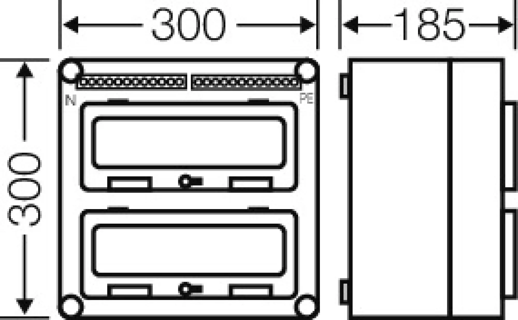 Hensel 2000603 Mi-Automatengehäuse, 24 Teilungseinheiten, mit 2 Klappdeckeln Mi 1222 (img_003) Hensel 2000603 Mi-Automatengehäuse, 24 Teilungseinheiten, mit 2 Klappdeckeln Mi 1222 (img_003)