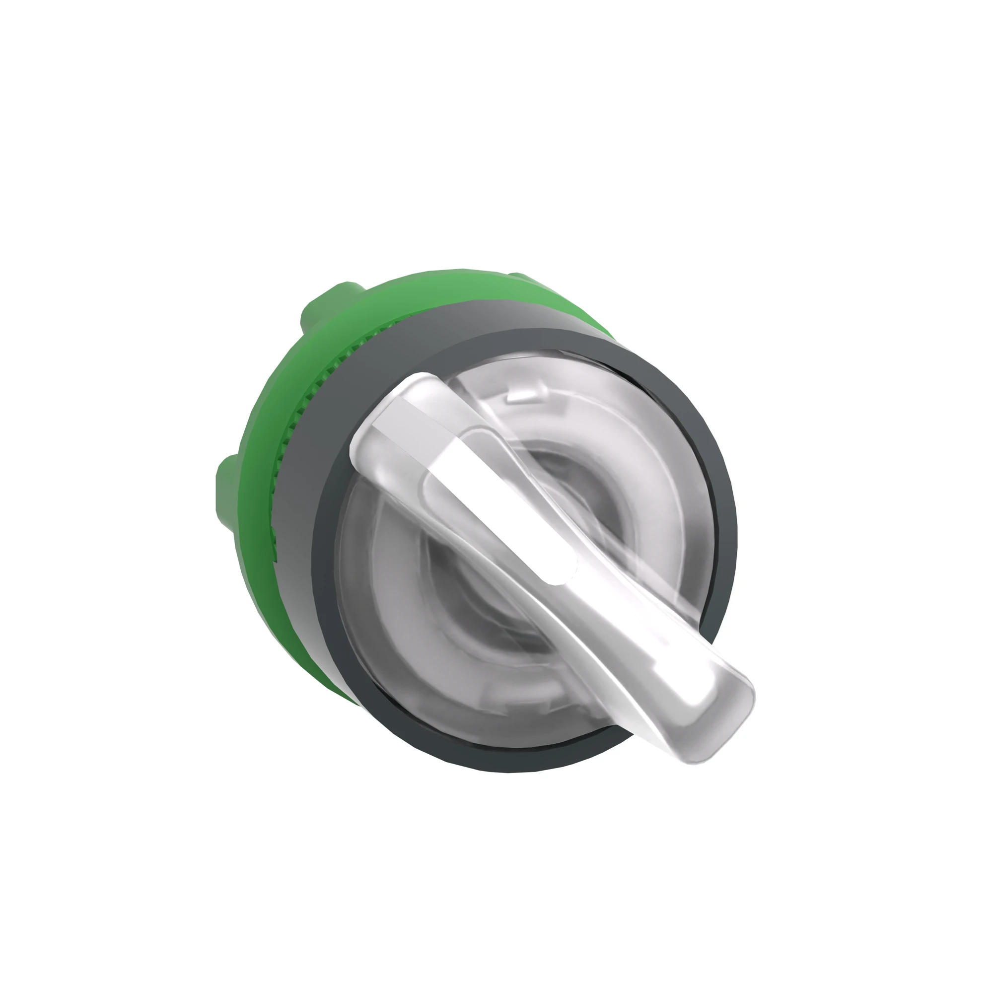 Schneider Electric ZB5AK1413 Illuminated selector switch, front element, Harmony XB5, plastic, 22mm, white, for universal LED, 2 positions, momentary (img_005)