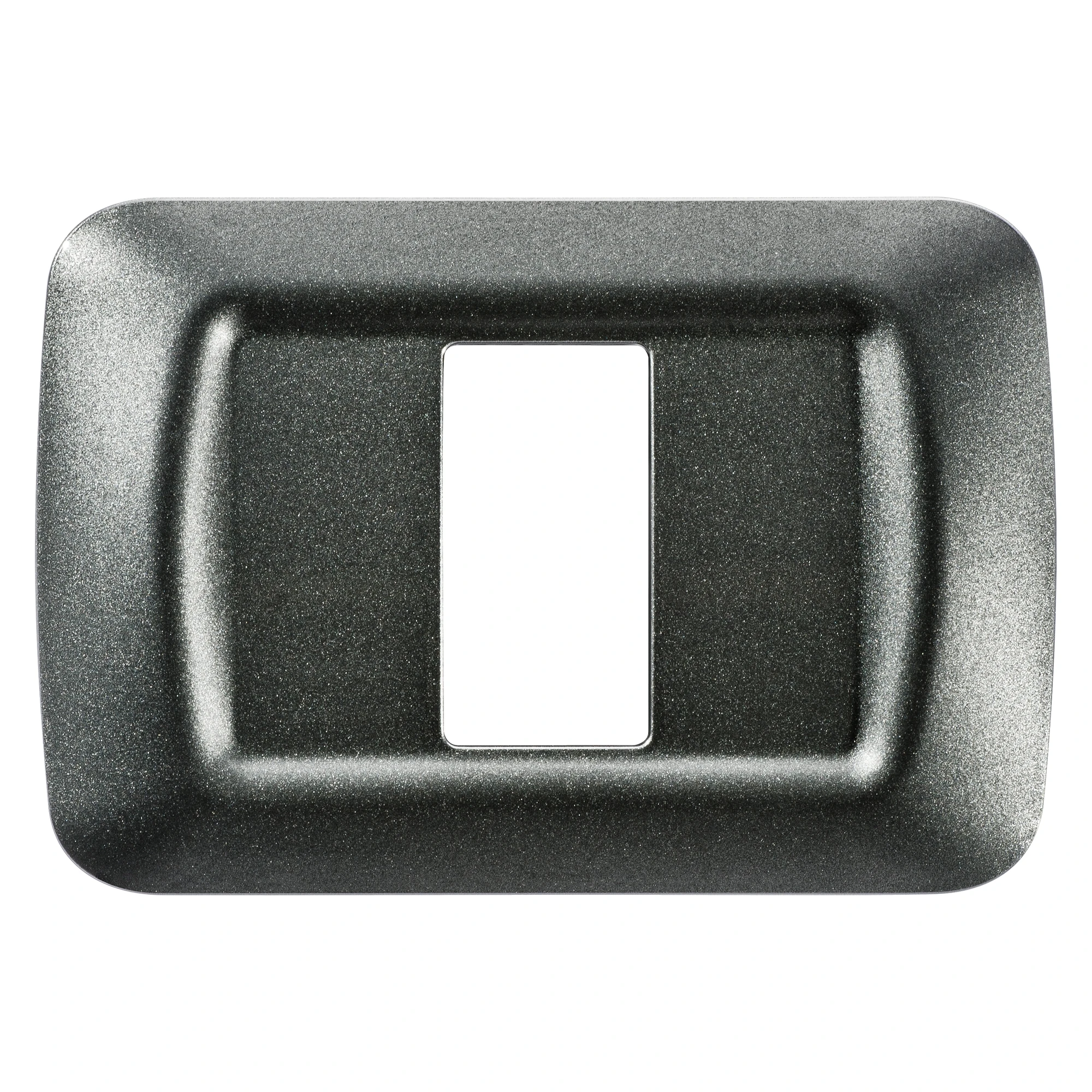 GEWISS GW22611 TOP SYSTEM PLATE - IN TECHNOPOLYMER GLOSS FINISHING - 1 GANG - METALLIC SLATE - SYSTEM (img_001) GEWISS GW22611 TOP SYSTEM PLATE - IN TECHNOPOLYMER GLOSS FINISHING - 1 GANG - METALLIC SLATE - SYSTEM (img_001)