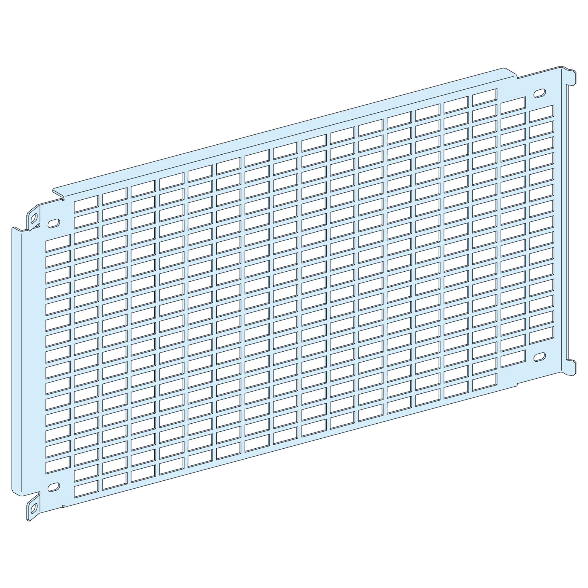 Schneider Electric LVS03572 PrismaSeT-P, Mounting Plate, Perforated with Lateral Mounting Rails, Width=650mm, Height=6 Modules (img_001) Schneider Electric LVS03572 PrismaSeT-P, Mounting Plate, Perforated with Lateral Mounting Rails, Width=650mm, Height=6 Modules (img_001)