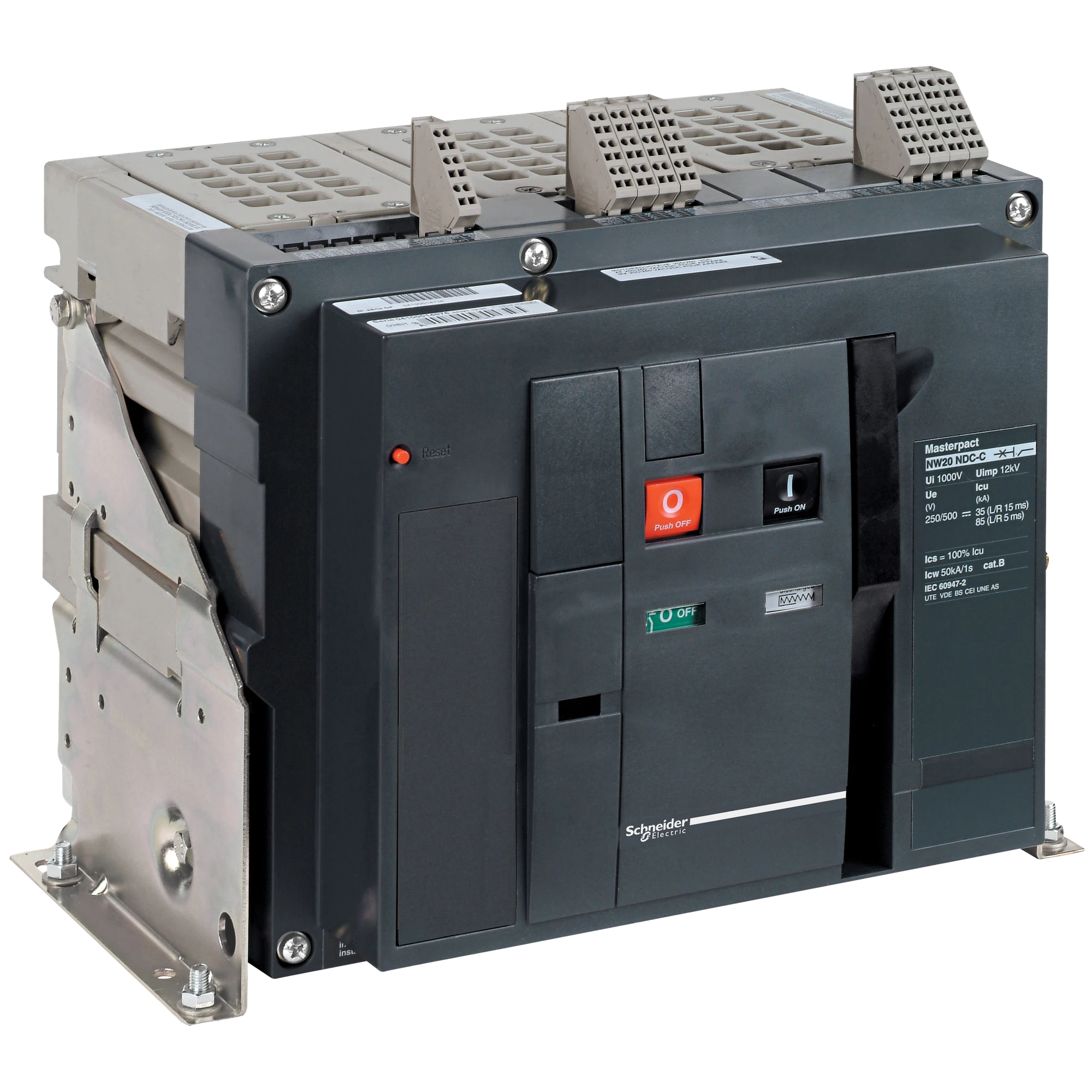 Schneider Electric 48074 MasterPact NW 2500A HA Icm=145kA/690V 3P Fixed-mount Circuit Breaker (img_001) Schneider Electric 48074 MasterPact NW 2500A HA Icm=145kA/690V 3P Fixed-mount Circuit Breaker (img_001)