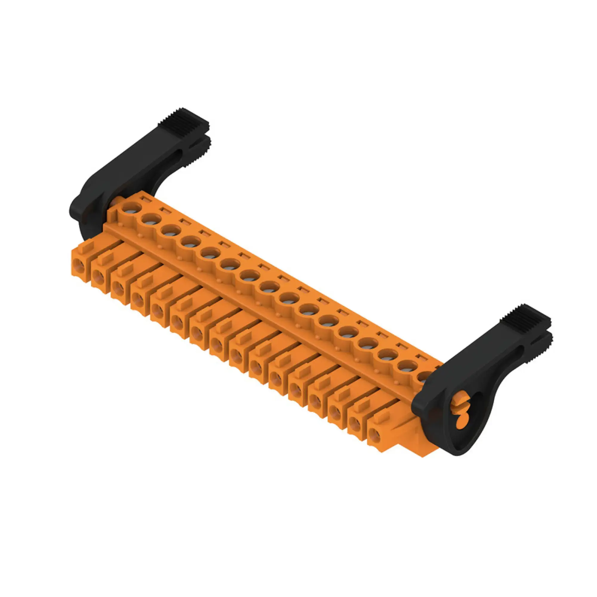 Weidmüller 2442500000 PCB connector (wire connection), 160 V, 17.5 A, Pitch in mm: 3.81, 1.5 mm², Number of poles: 16, Clamping yoke connection, Box (img_001)