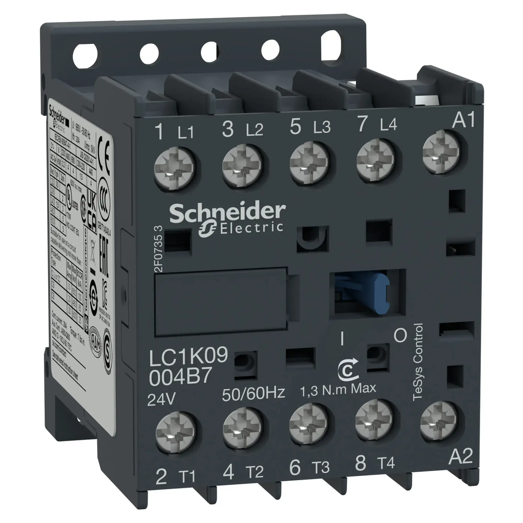 Schneider Electric LC1K09004B7 Power contactor LC1K 4p, coil 24 V AC (img_002)