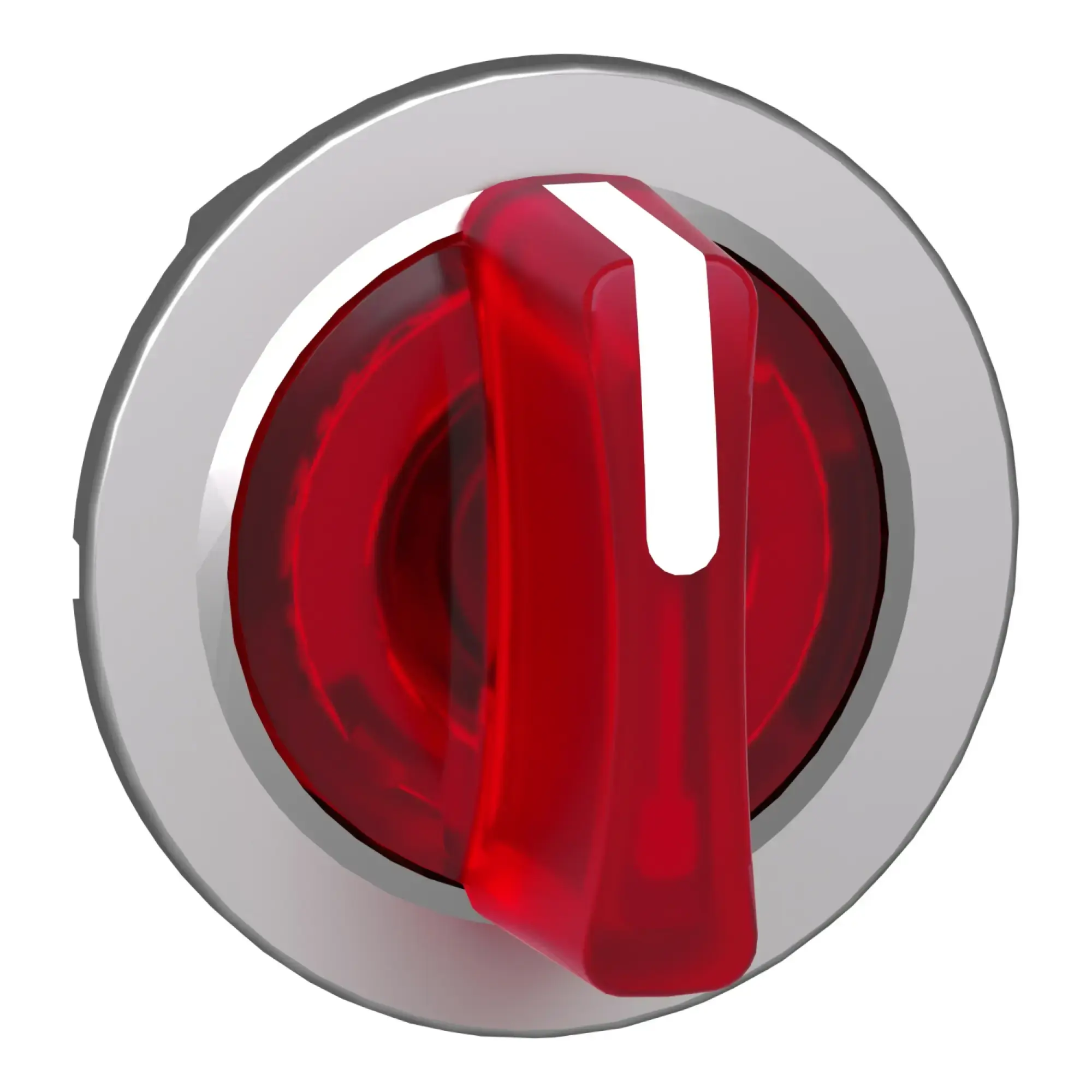 Schneider Electric ZB4FK1543 Illuminated Selector Switch, Front Element, Harmony XB4F, Metal, 30mm, Red, for Universal LED, 3 Positions, Middle Rast (img_009)