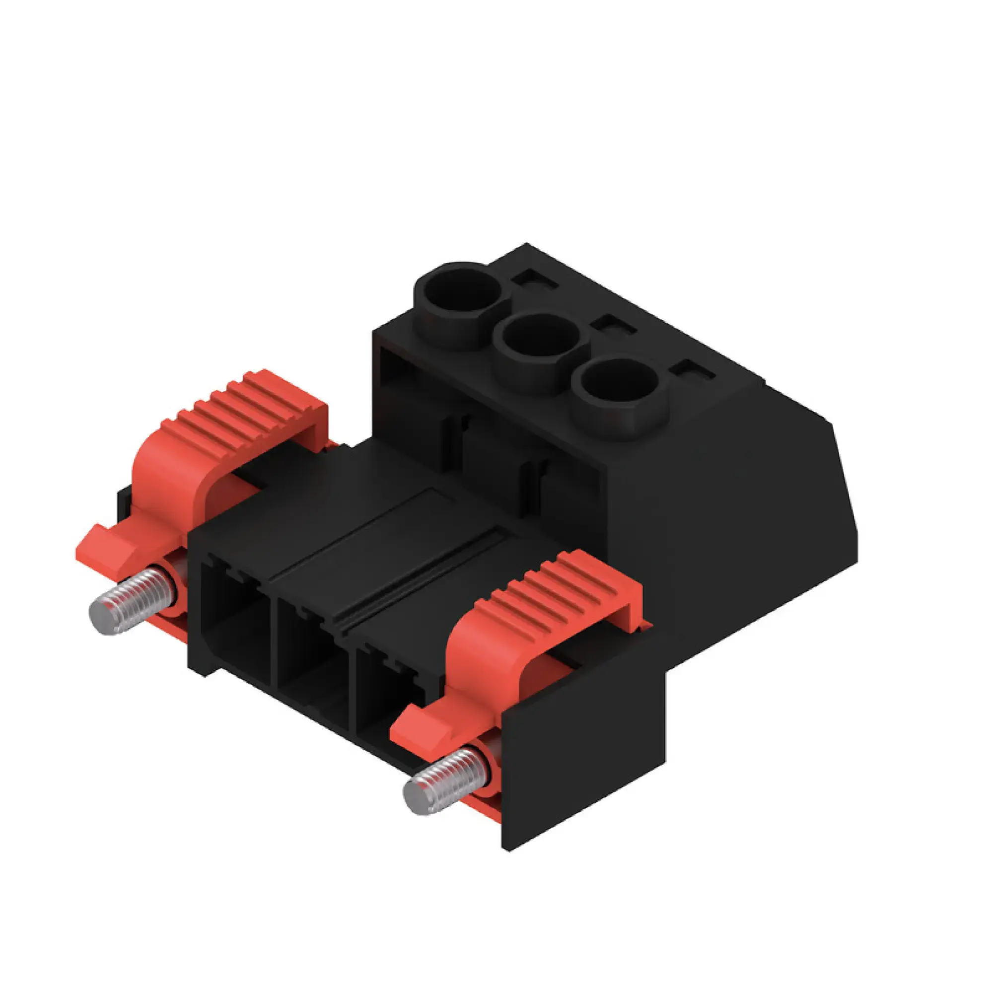 Weidmüller 1951000000 PCB connector (wire connection), 1000 V, 57 A, Pitch in mm: 7.62, 6 mm², Number of poles: 3, Clamping yoke connection, Box (img_001)