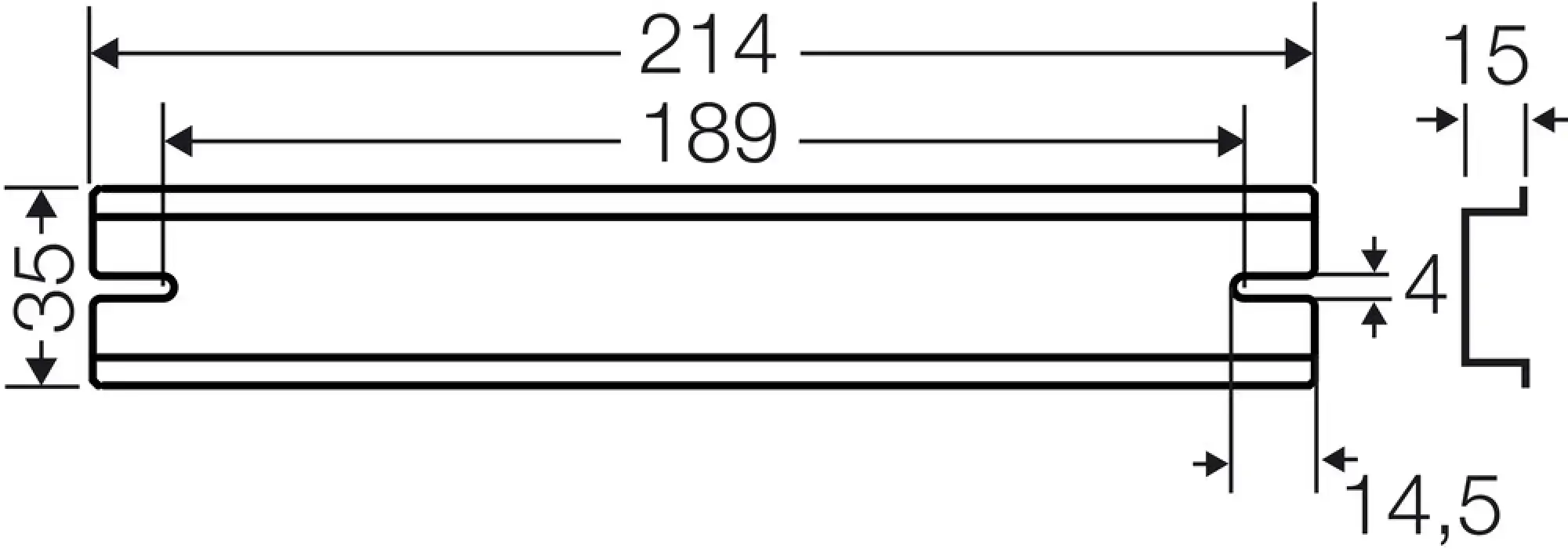Hensel 62000348 Tragschiene 214 mm, für DK / KF / EB 50..... DK TS 50 Q (img_003) Hensel 62000348 Tragschiene 214 mm, für DK / KF / EB 50..... DK TS 50 Q (img_003)