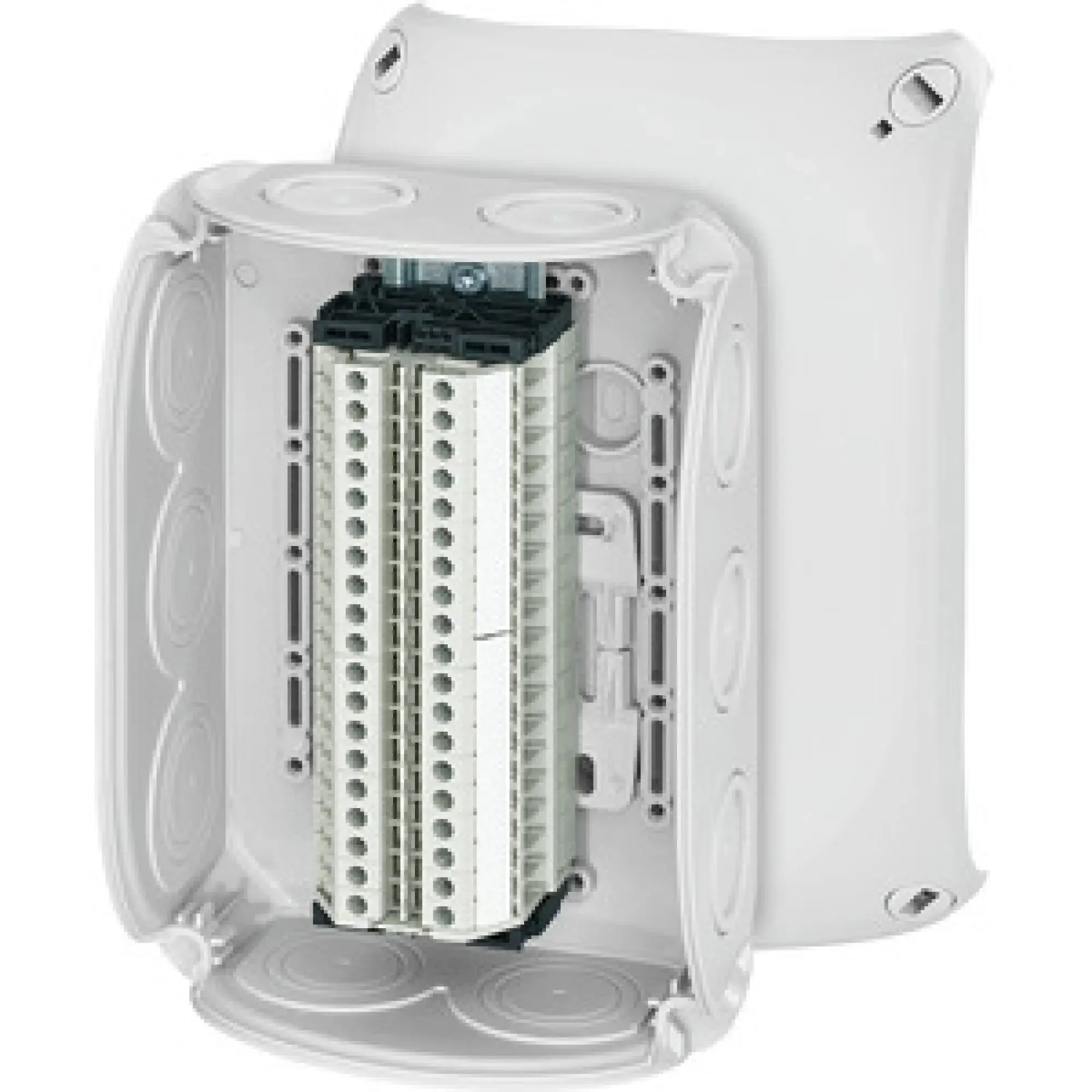 Hensel 62000178 Reihenklemmenkasten 1,5-6 qmm, 19 Klemmen WT 4, mit Außenbefestigung RK 1019 T (img_001) Hensel 62000178 Reihenklemmenkasten 1,5-6 qmm, 19 Klemmen WT 4, mit Außenbefestigung RK 1019 T (img_001)