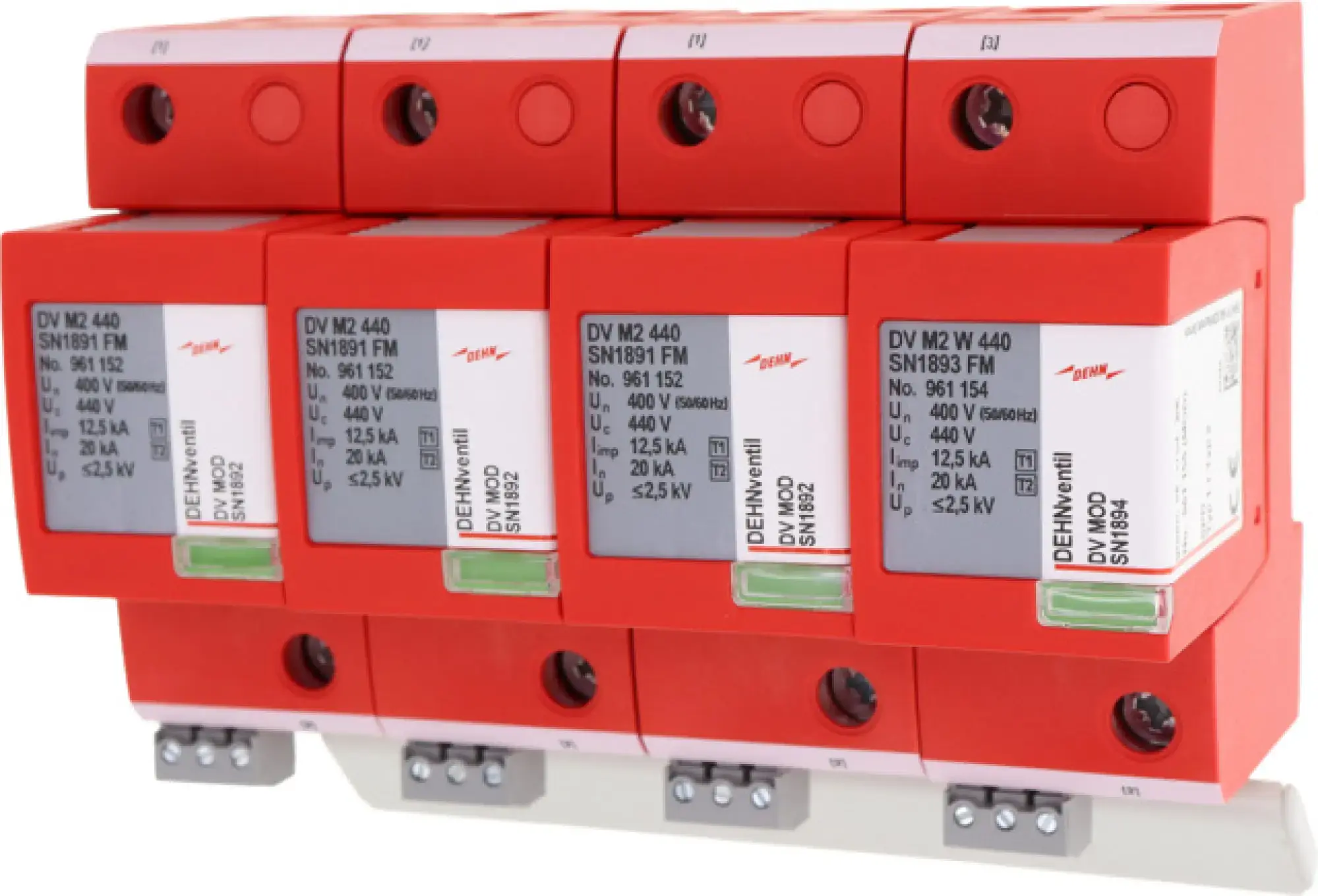 Dehn 961151 Combined arrester 1+2 DEHNventil M2 880 3-pole f. unearthed three-phase systems (img_003)