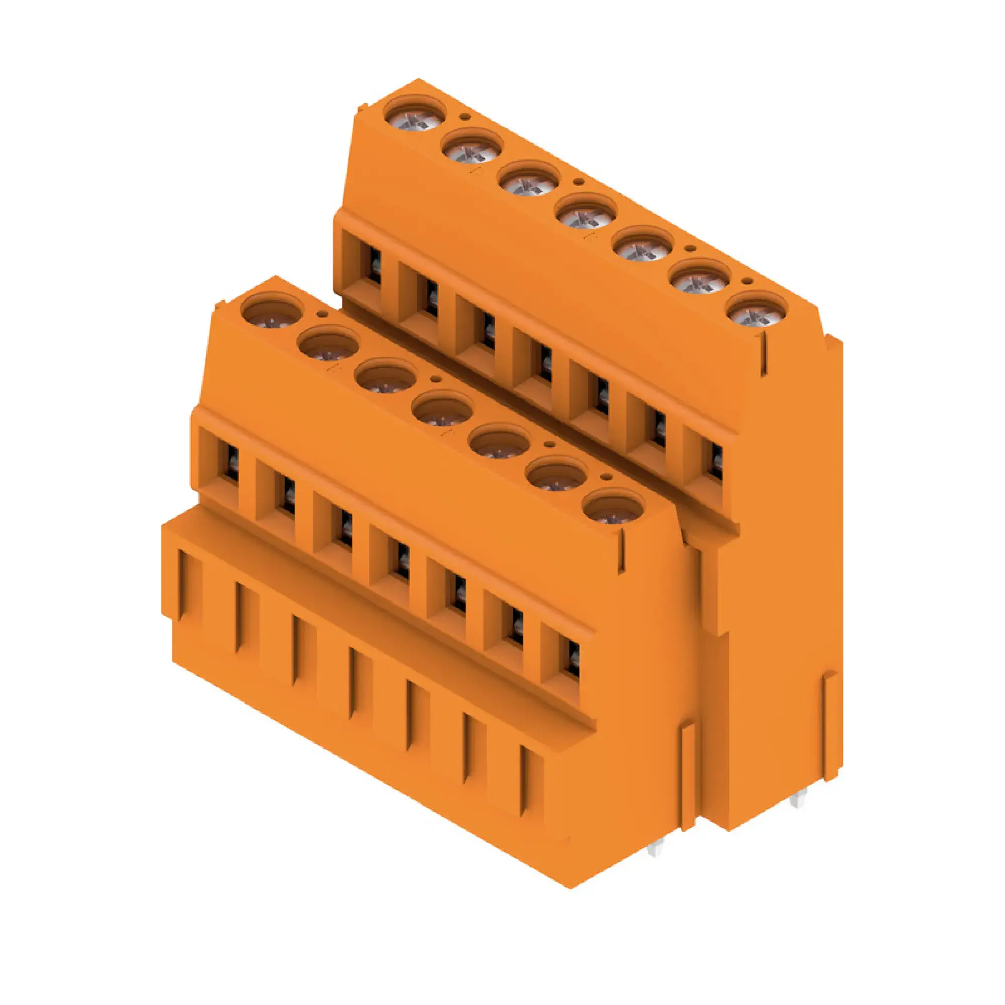 Weidmüller 1769290000 PCB terminal, 320 V, 17.5 A, Pitch in mm: 5.08, 2.5 mm², Number of poles: 14, Clamping yoke connection, THT solder connection, 90°, Box (img_001)