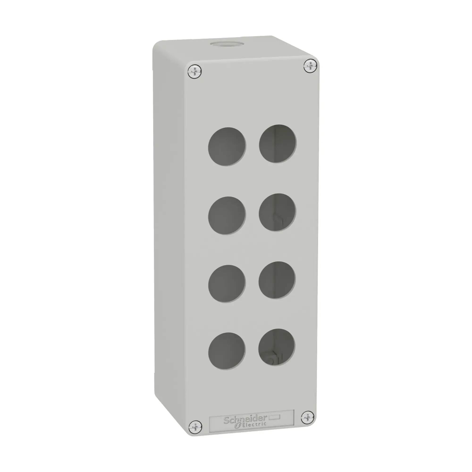Schneider Electric XAPD4508 Empty Enclosure XAP, Metal, Grey, for 8x22mm, 80x220x77, M25 (img_002)