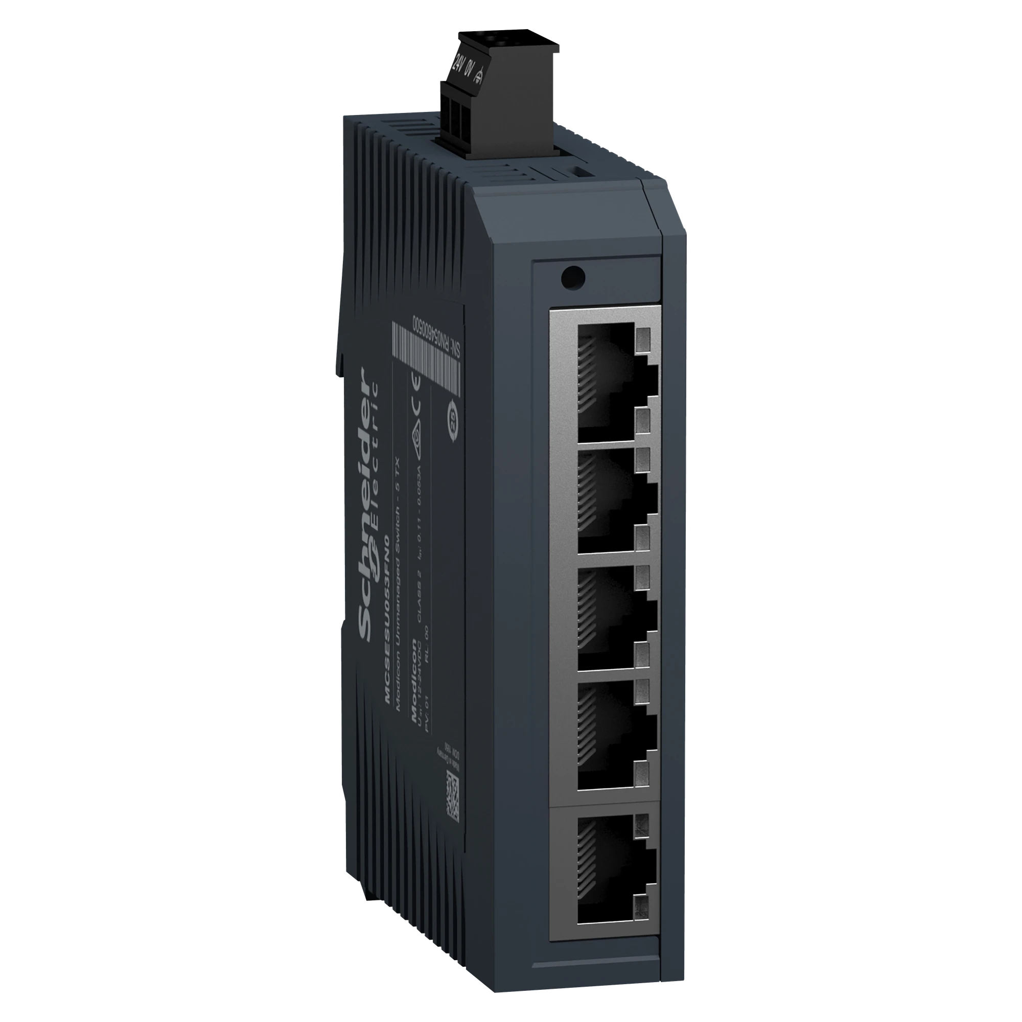 Schneider Electric MCSESU053FN0 Modicon Unmanaged Switch, 5 Ports for Copper (4TX 10/100 Mbps) (img_001)