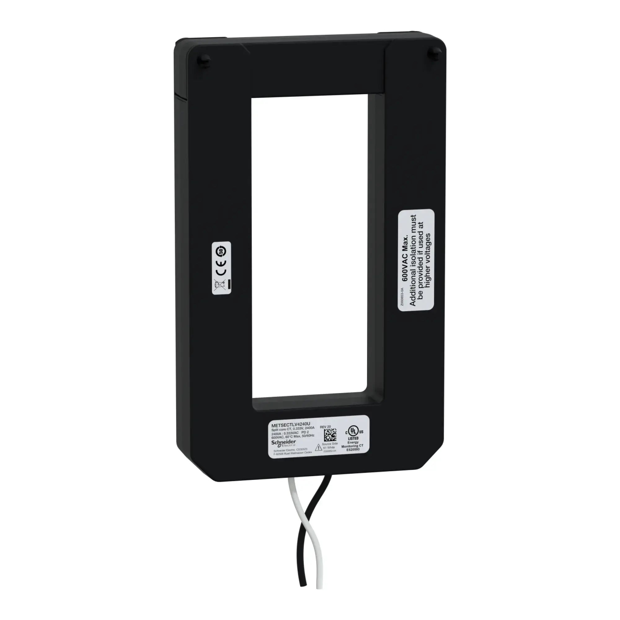 Schneider Electric METSECTLV4240U Kabelumbauwandler LVCT 2400 A - 0,333 V Ausgang, Innenmaße 146 x 63 mm METSECTLV4240U (img_001) Schneider Electric METSECTLV4240U Kabelumbauwandler LVCT 2400 A - 0,333 V Ausgang, Innenmaße 146 x 63 mm METSECTLV4240U (img_001)