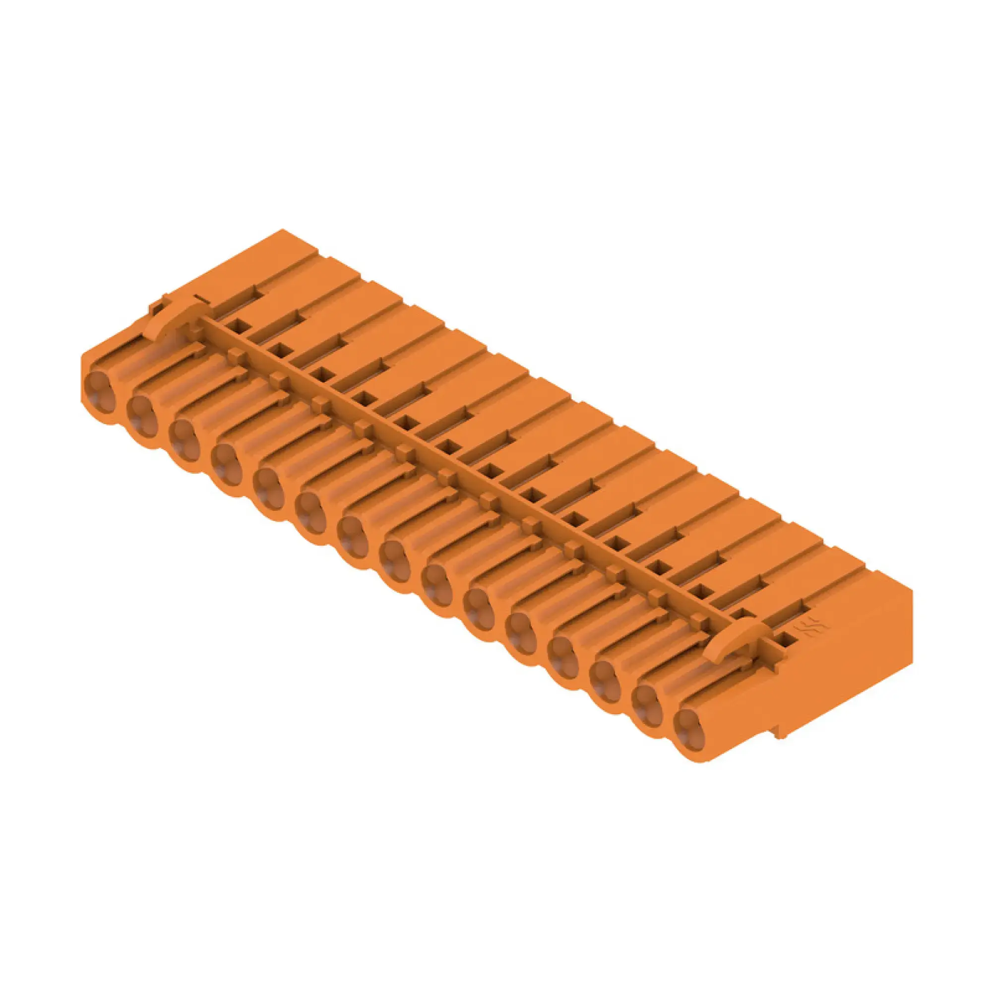 Weidmüller 1610620000 PCB connector (wire connection), 320 V, 21 A, Pitch in mm: 5.08, 2.5 mm², Number of poles: 15, Crimp connection, Box (img_001)