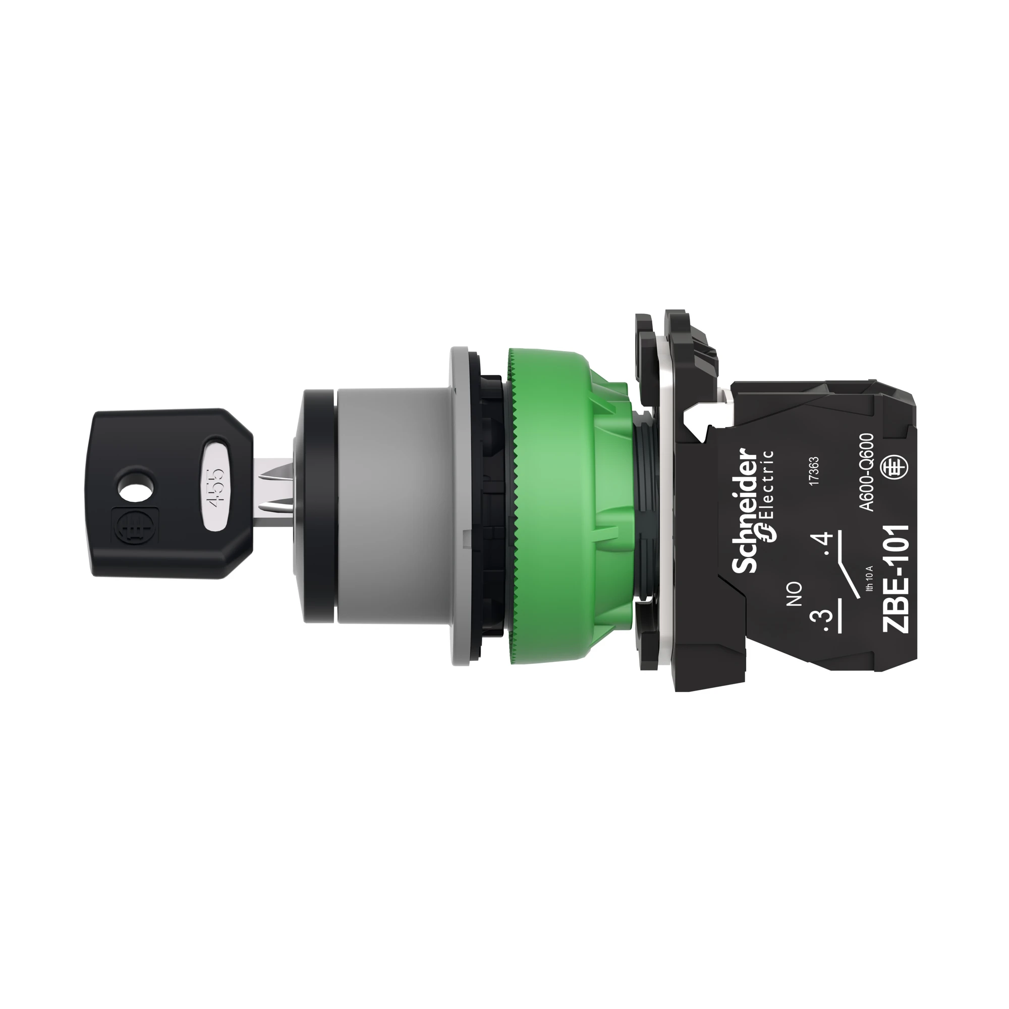 Schneider Electric XB5FG41C0 Key switch, Harmony XB5F, plastic, light grey, black, 2 positions, 30mm, latching, Ronis 455, 1S (img_006) Schneider Electric XB5FG41C0 Key switch, Harmony XB5F, plastic, light grey, black, 2 positions, 30mm, latching, Ronis 455, 1S (img_006)