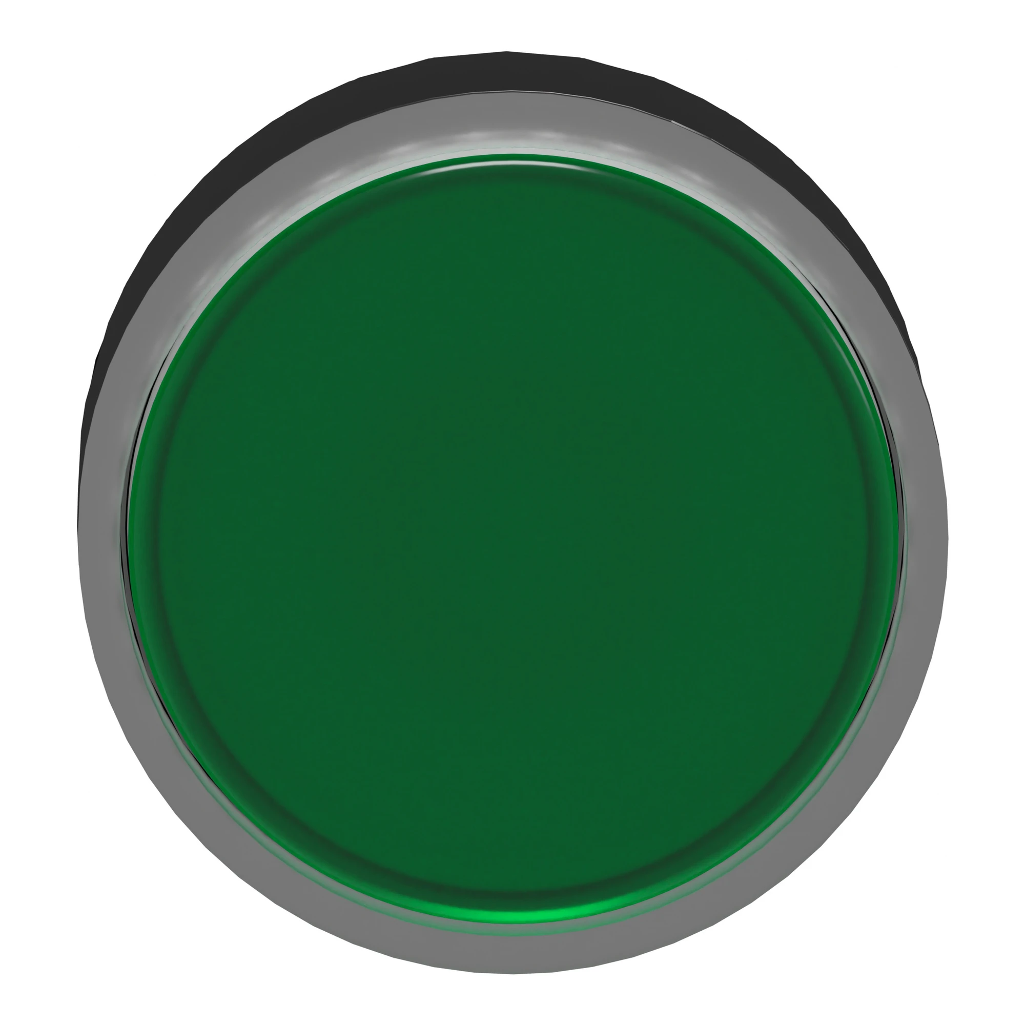 Schneider Electric ZB4BW3337 Illuminated pushbutton, front element, Harmony XB4, metal black, 22mm, green, unmarked, momentary, for universal LED (img_007)