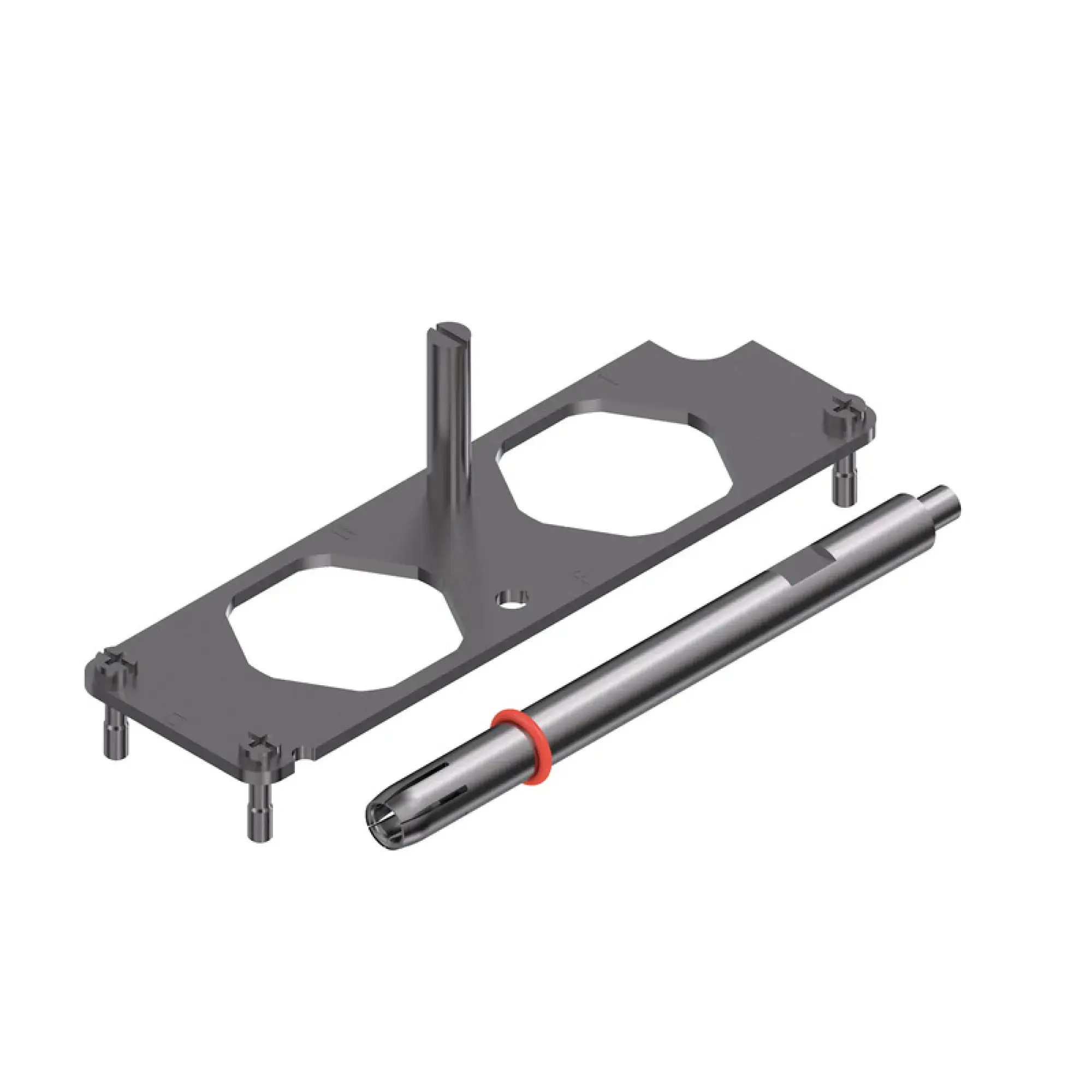 Weidmüller 3118130000 Mounting frame for industrial connector, Series: HighPower, Size: 8, Number of poles: 2, Stainless steel, rust-proof HDC HP 550 SSF 2 SET (img_001)