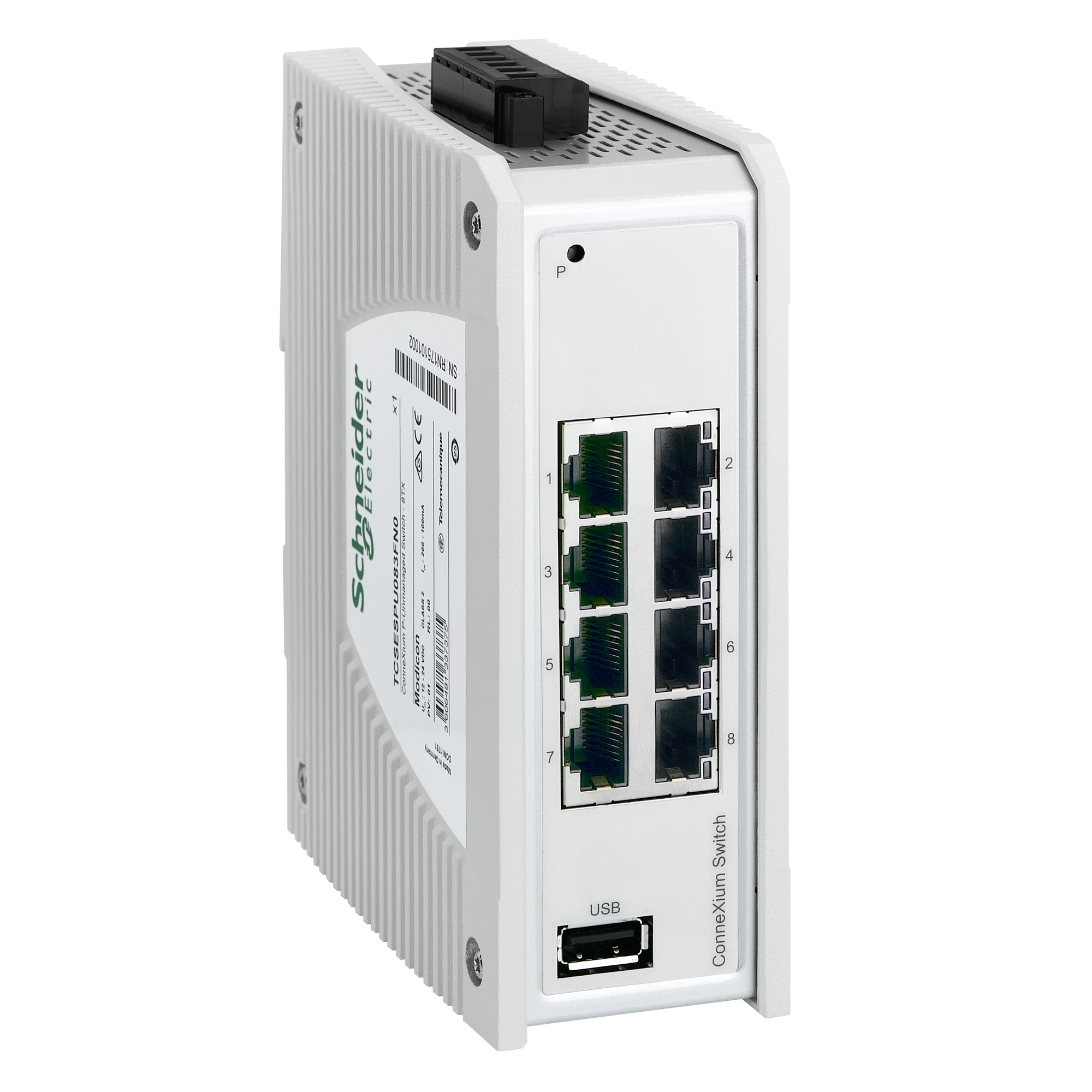 Schneider Electric TCSESPU083FN0 ConneXium Premium Unmanaged - 8 Ports for Copper (8TX 10/100 Mbps) (img_001) Schneider Electric TCSESPU083FN0 ConneXium Premium Unmanaged - 8 Ports for Copper (8TX 10/100 Mbps) (img_001)