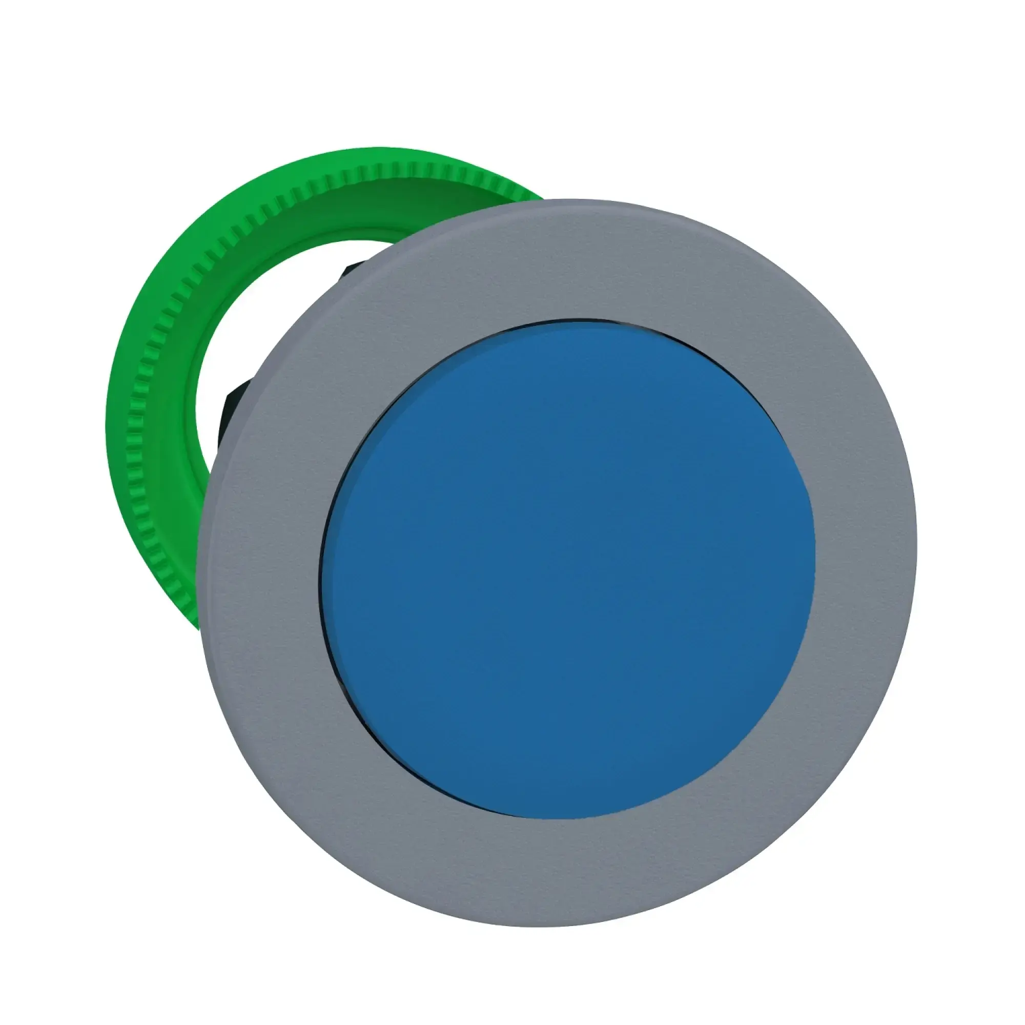 Schneider Electric ZB5FL6C0 Push Button, Front Element, Harmony XB5F, Plastic, 30mm, Light Grey, Blue, Protruding, Unlabeled, Momentary (img_002)