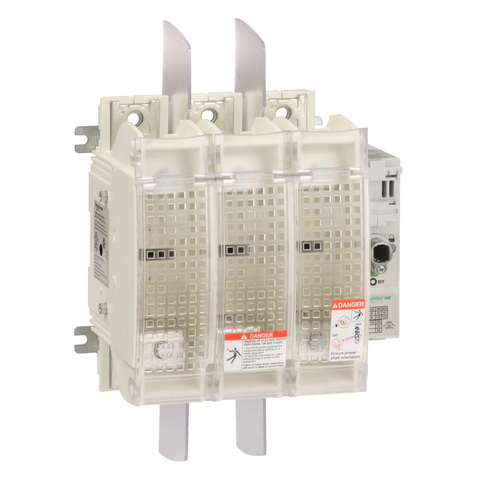 Schneider Electric GS2MU3N TeSys GS, fuse for load-break switch, 3-pole, UL, 200A, size J fuse (img_001)