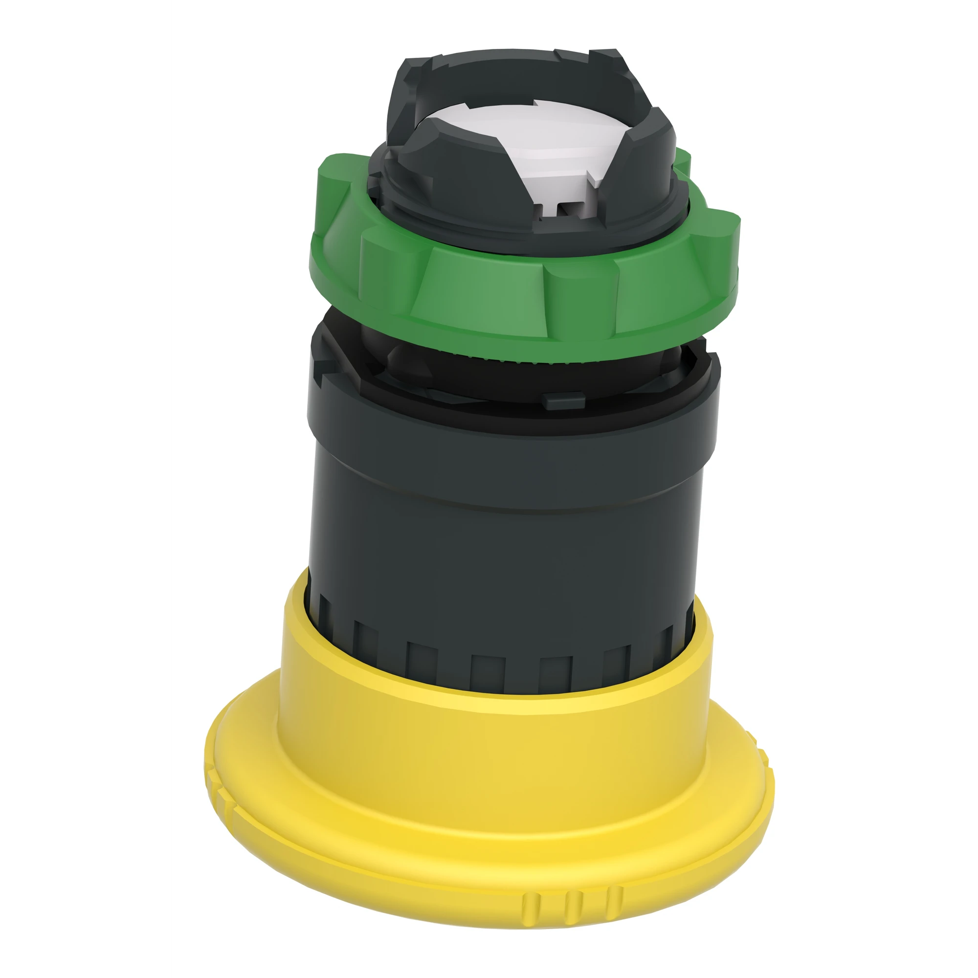 Schneider Electric ZB5AS55 Mushroom push button, front element, Harmony XB5, plastic, 22mm, yellow, mushroom 40mm, twist release (img_007)
