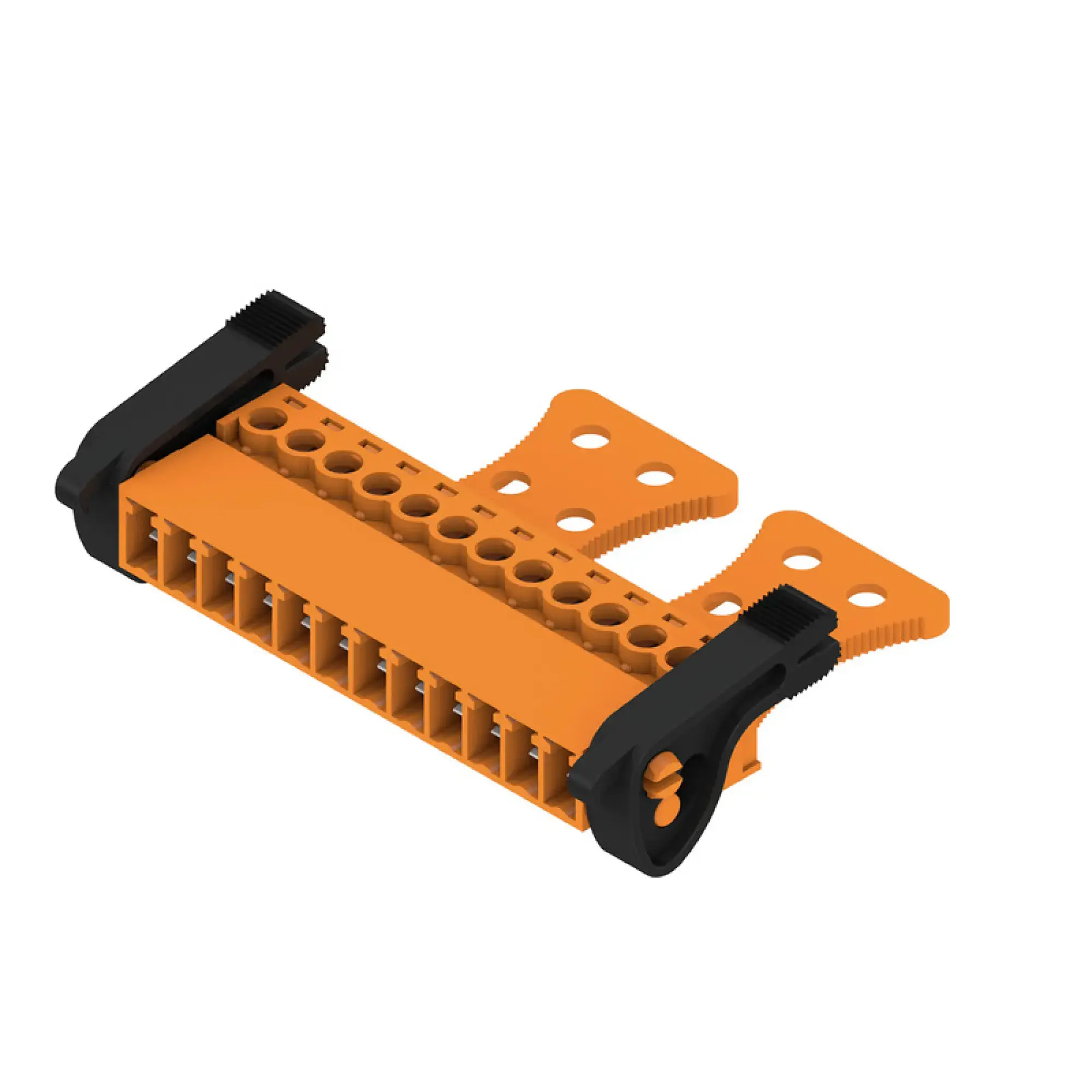Weidmüller 2444280000 PCB connector (wire connection), 160 V, 17.5 A, Pitch in mm: 3.81, 1.5 mm², Number of poles: 12, Clamping yoke connection, Box (img_001)