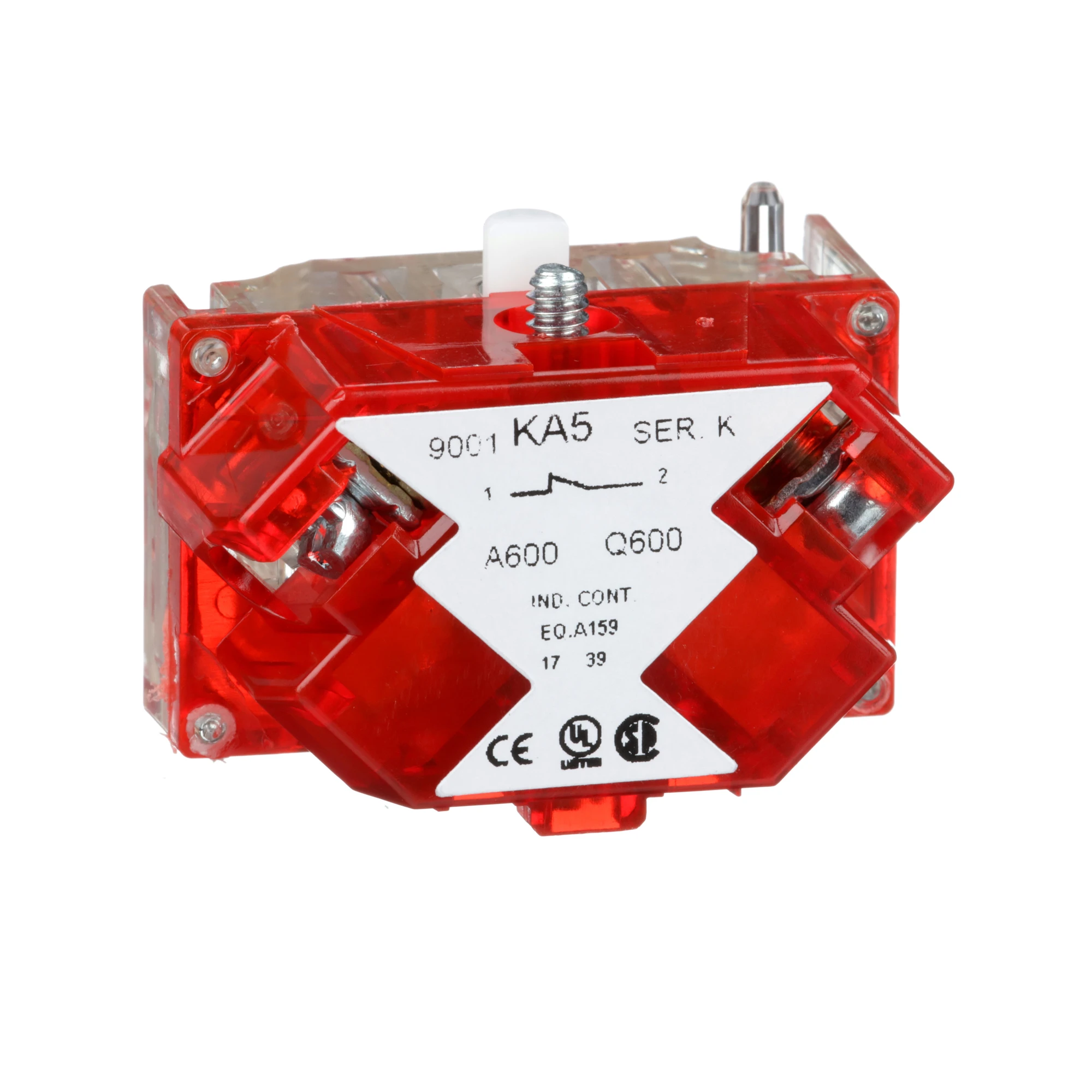 Schneider Electric 9001KA5 Auxiliary contact block with closed terminals, 9001K, 1NC delayed, silver alloy (img_001)