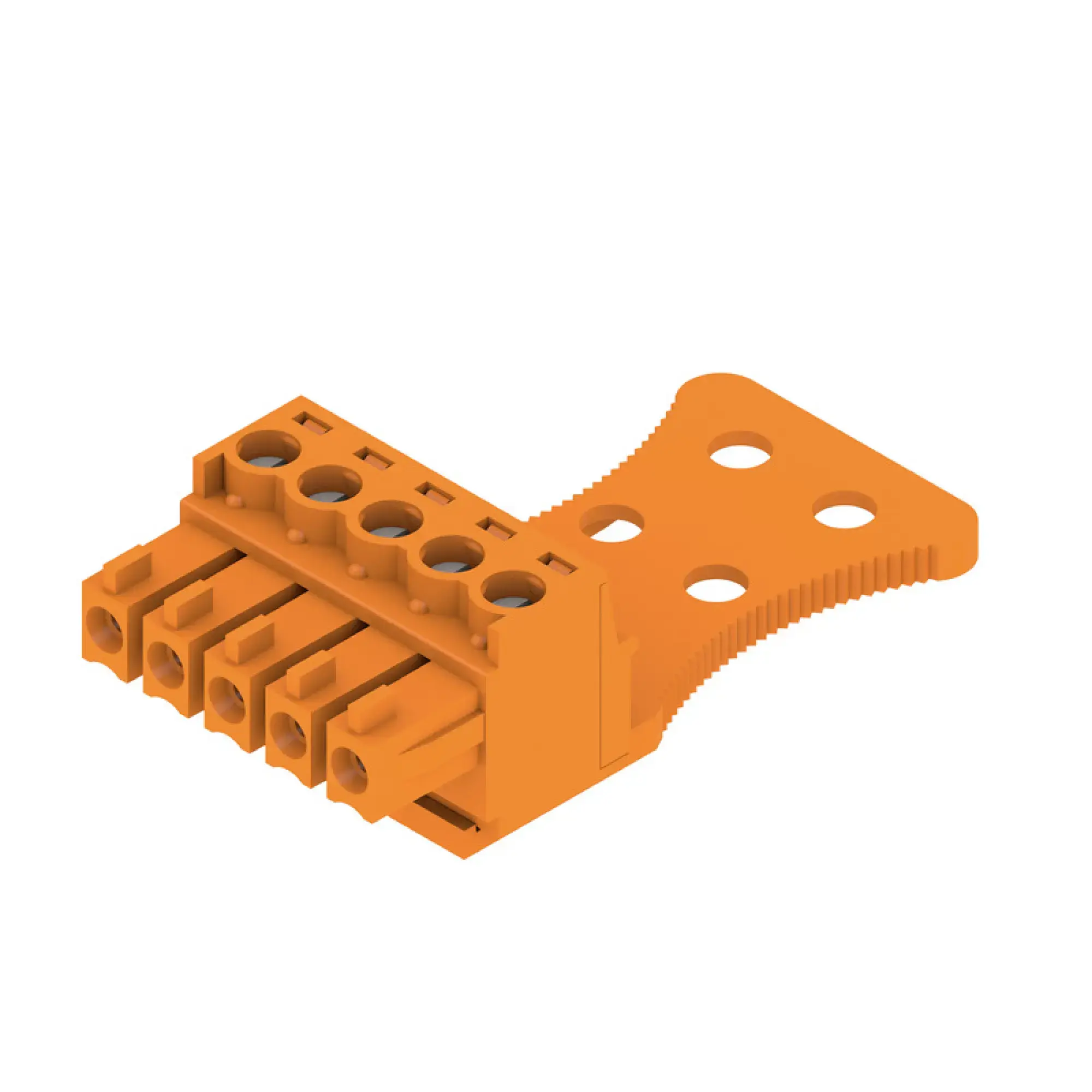Weidmüller 1236270000 PCB connector (wire connection), 160 V, 17.5 A, Pitch in mm: 3.81, 1.5 mm², Number of poles: 5, Clamping yoke connection, Box (img_001)
