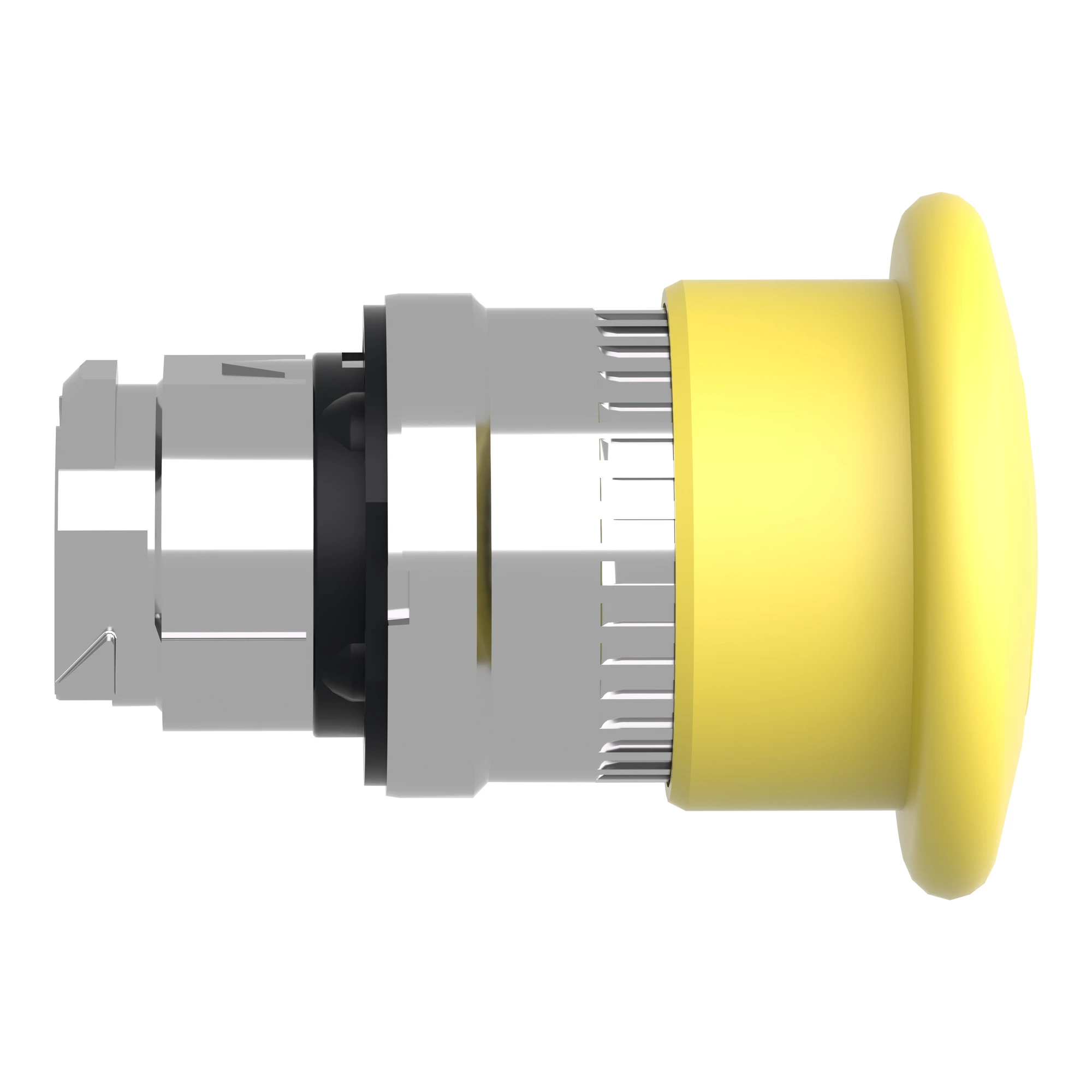 Schneider Electric ZB4BT5 Mushroom push button, front element, Harmony XB4, metal, 22mm, yellow, mushroom 40mm, pull release (img_002)