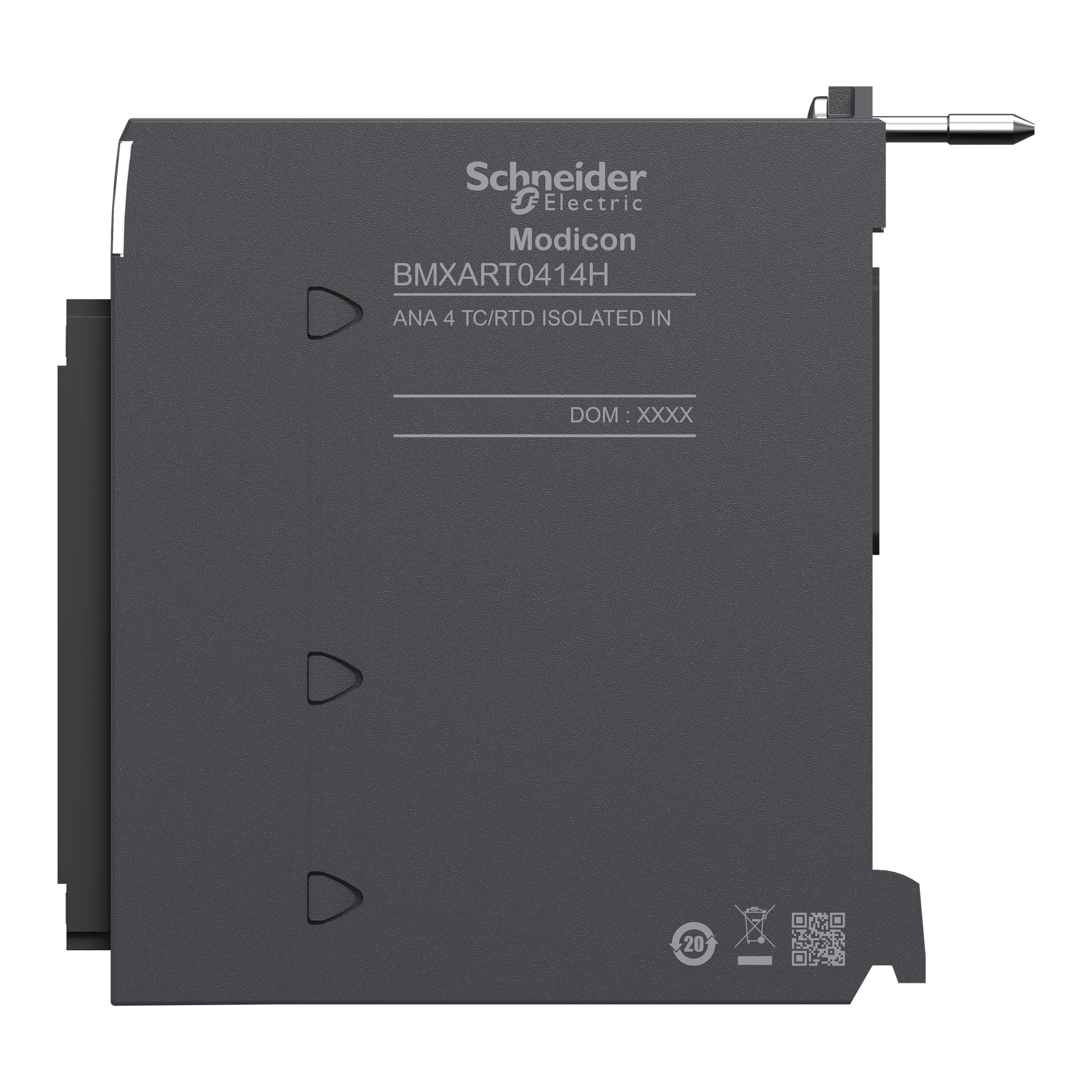 Schneider Electric BMXART0414H Modicon X80 I/O module, analog, 4 inputs, temperature, thermocouple, PT/NI 100/1000 16bit, rugged design (img_004) Schneider Electric BMXART0414H Modicon X80 I/O module, analog, 4 inputs, temperature, thermocouple, PT/NI 100/1000 16bit, rugged design (img_004)