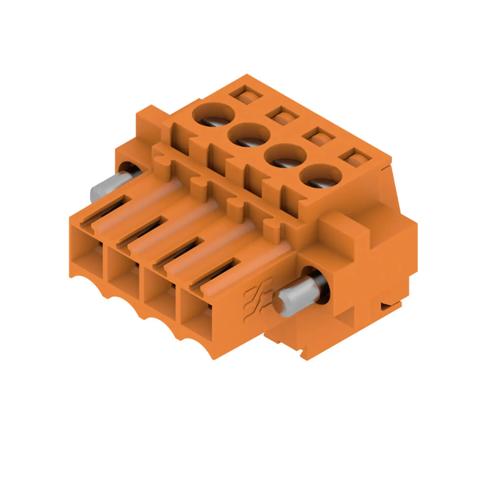Weidmüller 1606660000 PCB connector (wire connection), 160 V, 17 A, Pitch in mm: 3.50, 1.5 mm², Number of poles: 4, Clamping yoke connection, Box (img_001)