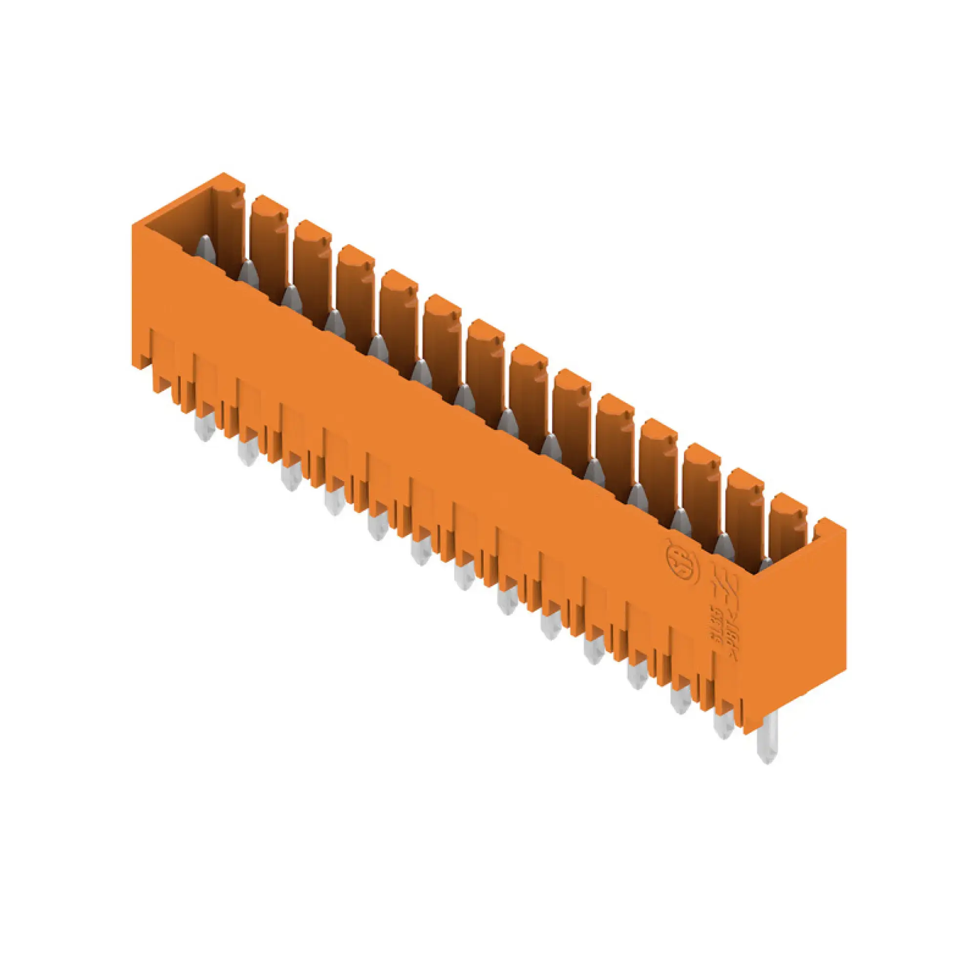 Weidmüller 1604740000 PCB connector (board connection), 160 V, 17 A, Pitch in mm: 3.50, Number of poles: 14, THT solder connection, Box (img_001)