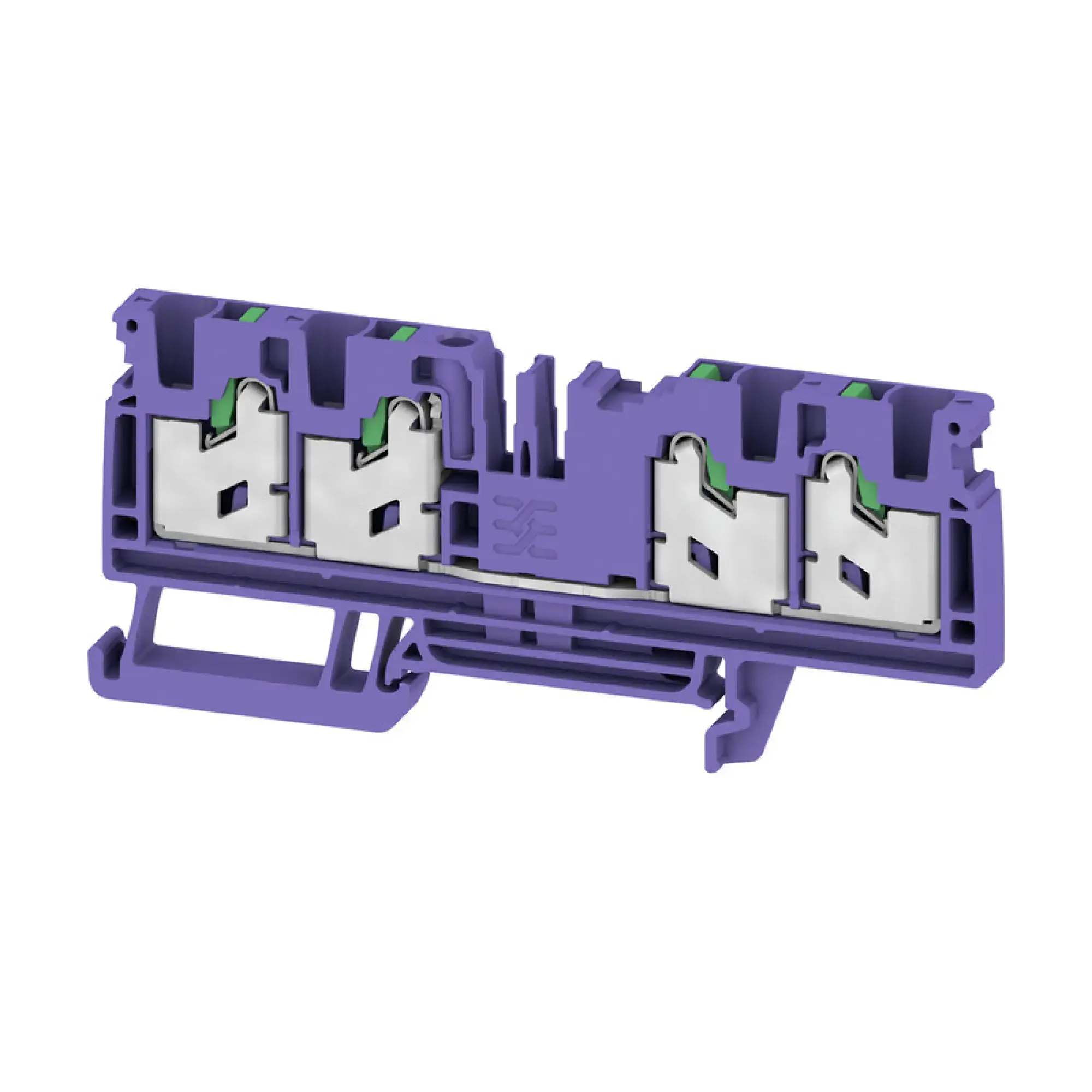 Weidmüller 3109610000 Feed-through terminal block, SNAP IN, violet, 4 mm², 32 A, 1000 V, Number of connections: 4 S4C 4 VT (img_001)