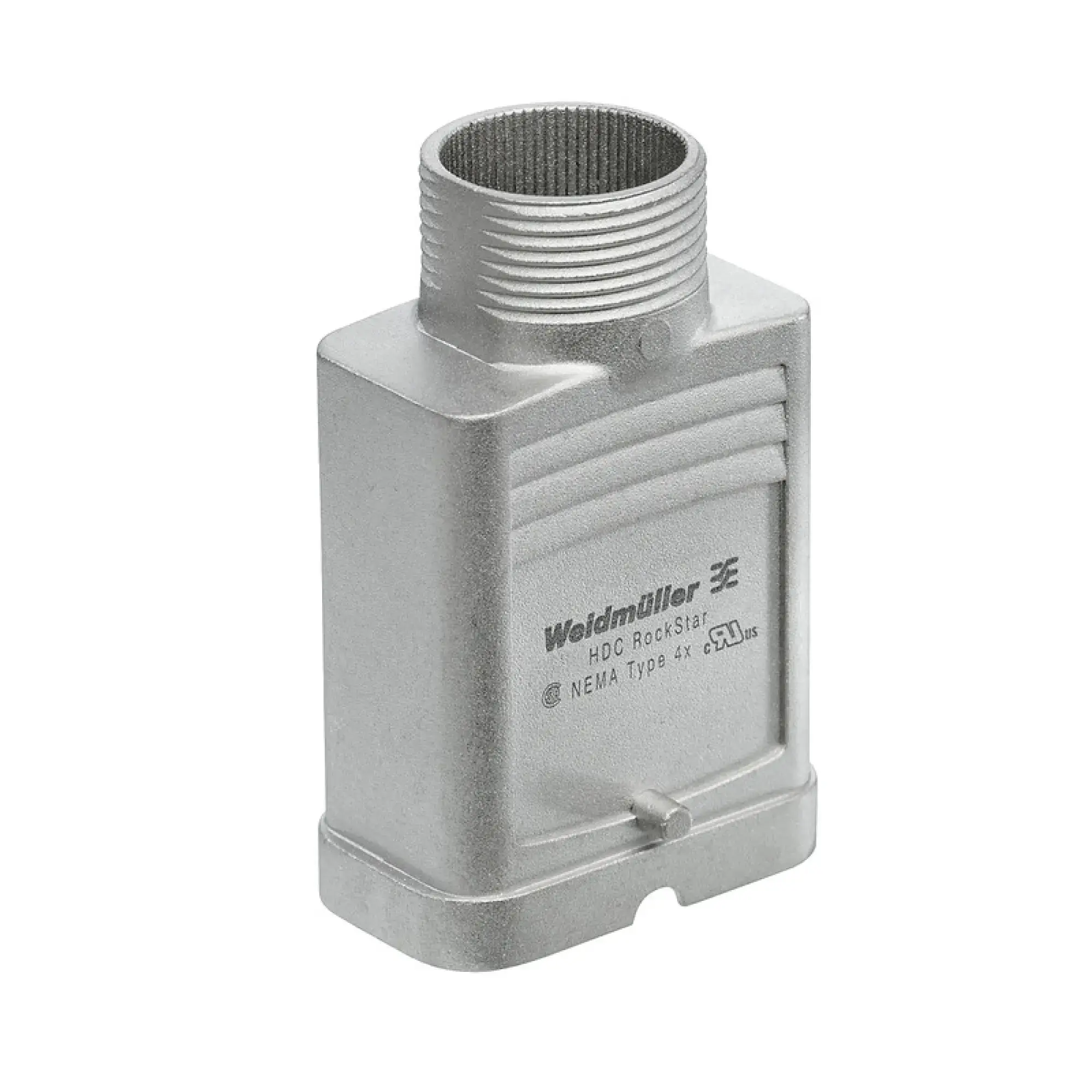 Weidmüller 2937380000 Housing (industry plug-in connectors), Cable entry from top, Plug housing, Side-locking clamp on lower side, Size: HQ, IP65 (in plugged condition) (img_001)
