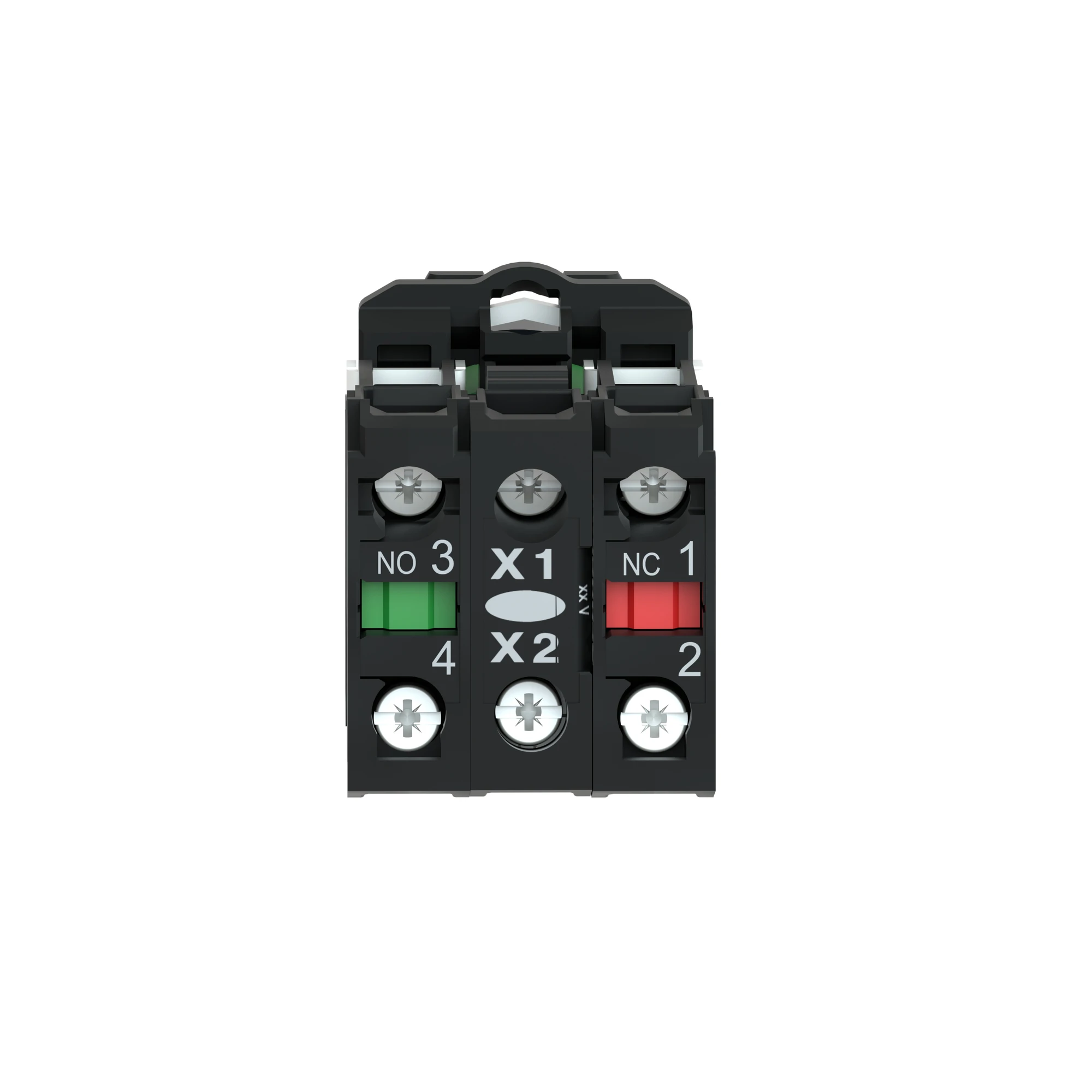 Schneider Electric XB5FK133B5C0 Illuminated Selector Switch, Harmony XB5F, Plastic, Light Grey, Green, 30mm, Universal LED, 3 Positions, 1NC + 1NO, 24V ACDC (img_002)