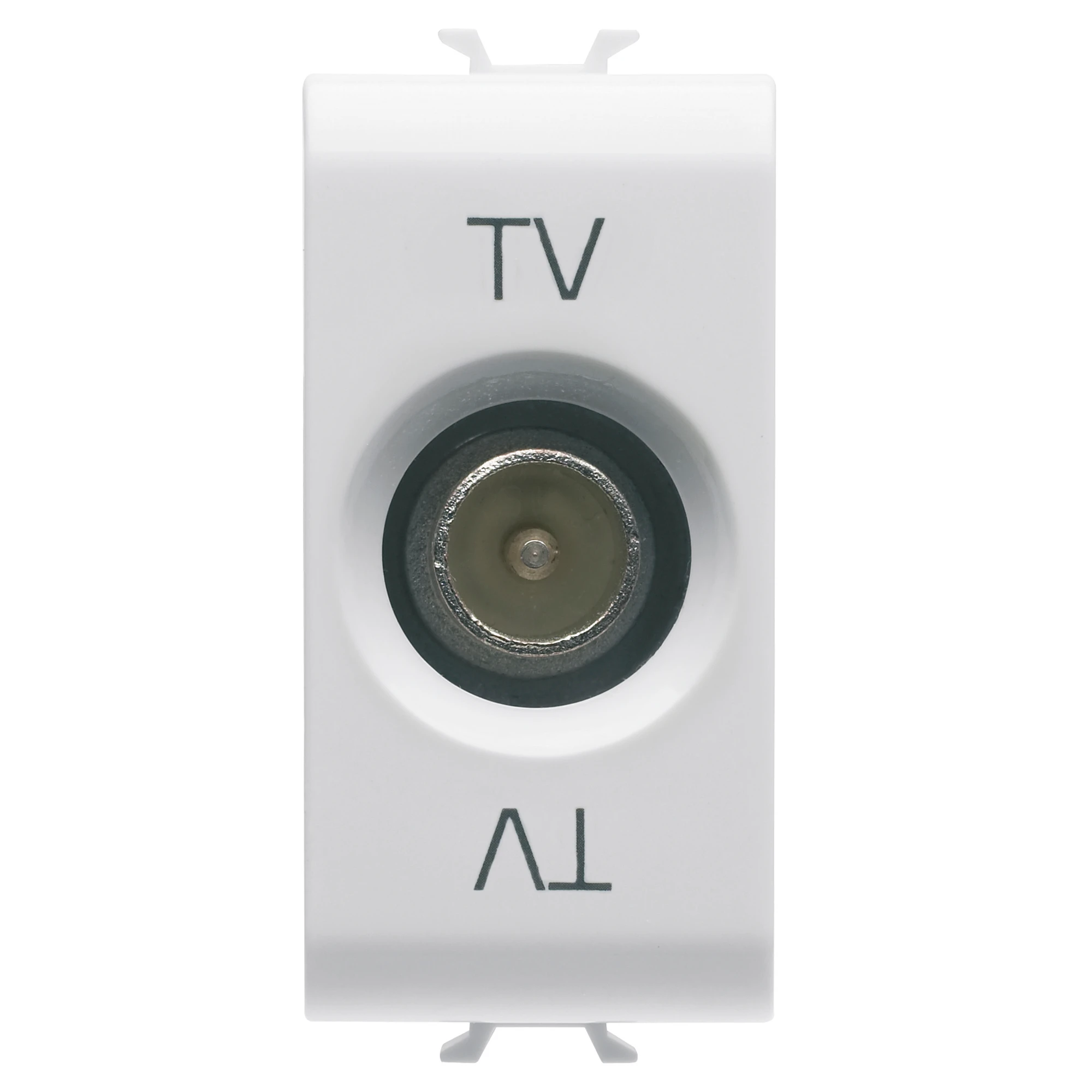 GEWISS GW10362 COAXIAL TV SOCKET-OUTLET, CLASS A SHIELDING - IEC MALE CONNECTOR 9,5mm - FEEDTHROUGH 5 dB - 1 MODULE - GLOSSY WHITE - CHORUSMART (img_001) GEWISS GW10362 COAXIAL TV SOCKET-OUTLET, CLASS A SHIELDING - IEC MALE CONNECTOR 9,5mm - FEEDTHROUGH 5 dB - 1 MODULE - GLOSSY WHITE - CHORUSMART (img_001)