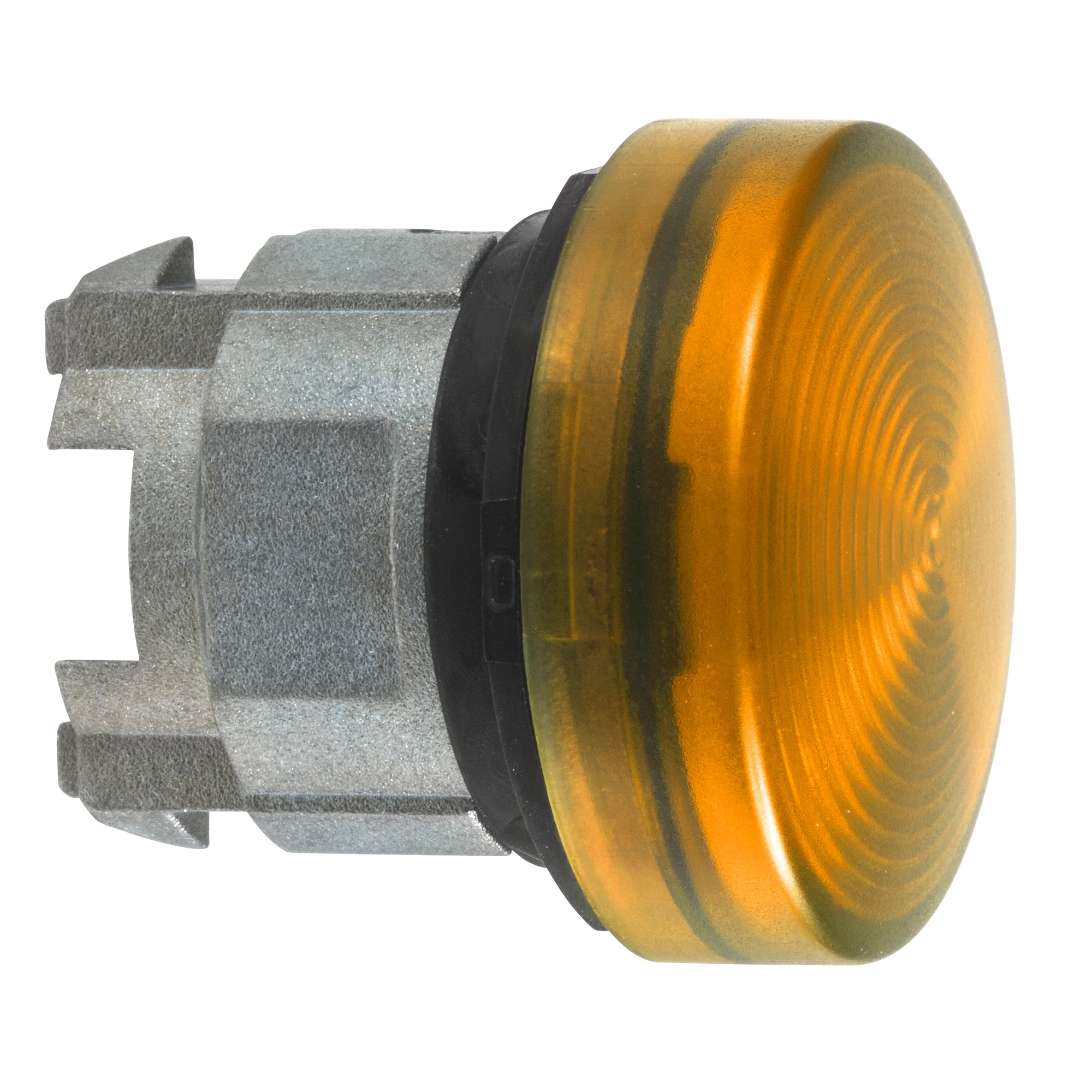 Schneider Electric ZB4BV05S Signal lamp, front element, Harmony XB4, metal, 22mm, orange, for incandescent lamp BA9s, ribbed dome (img_001)