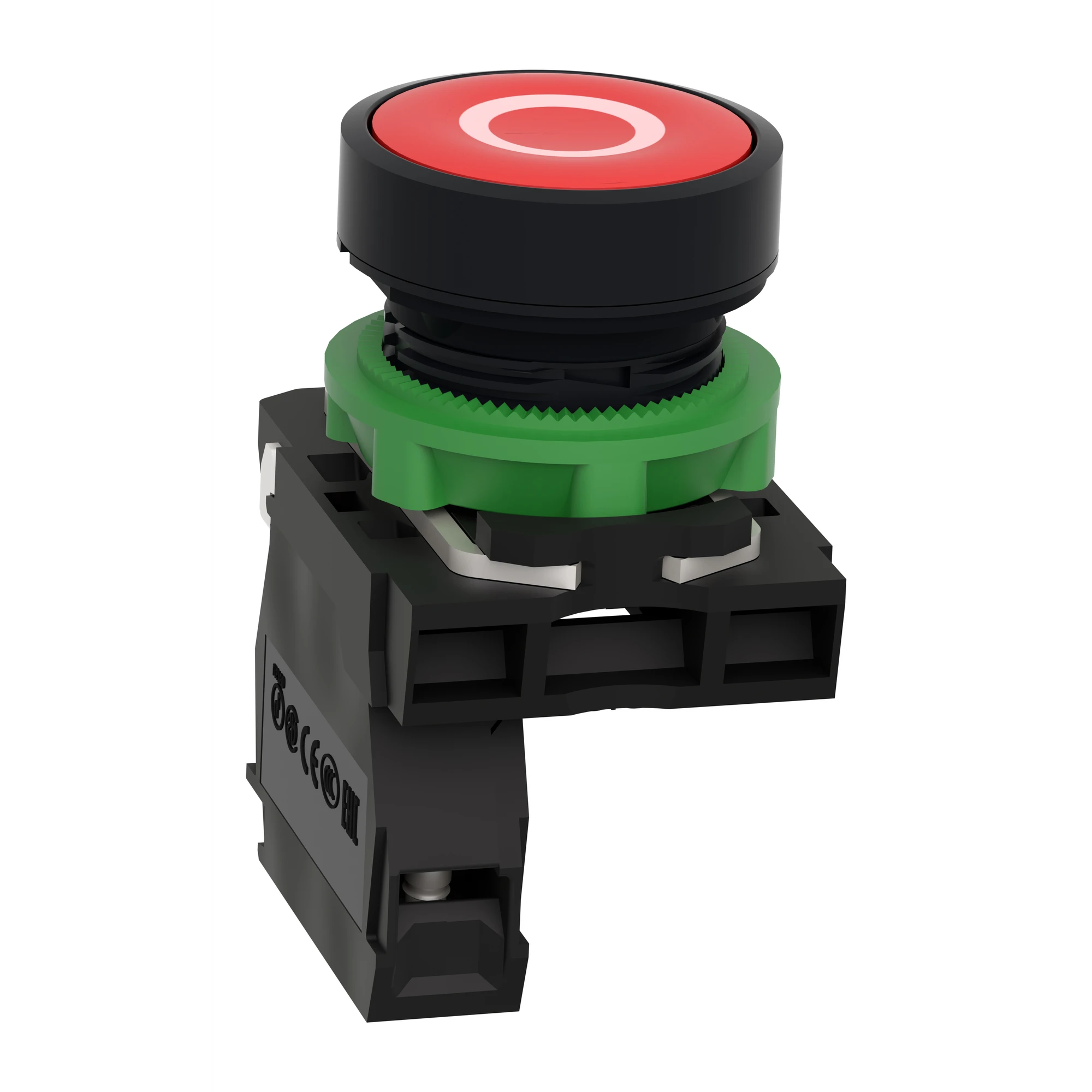 Schneider Electric XB5AA4322 Pushbutton, Harmony XB5, plastic, red, labeled O, 22mm, momentary, 1NC (img_006)
