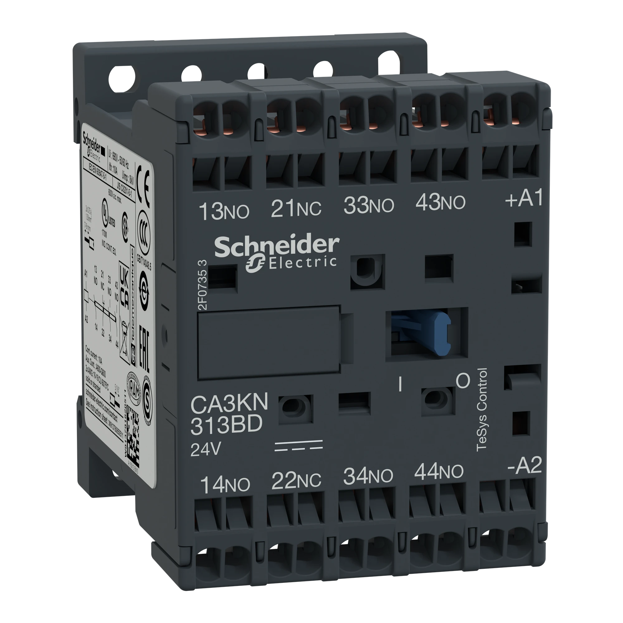 Schneider Electric CA3KN313BD Auxiliary Contactor, 3NO+1NC, 24V DC (img_001) Schneider Electric CA3KN313BD Auxiliary Contactor, 3NO+1NC, 24V DC (img_001)