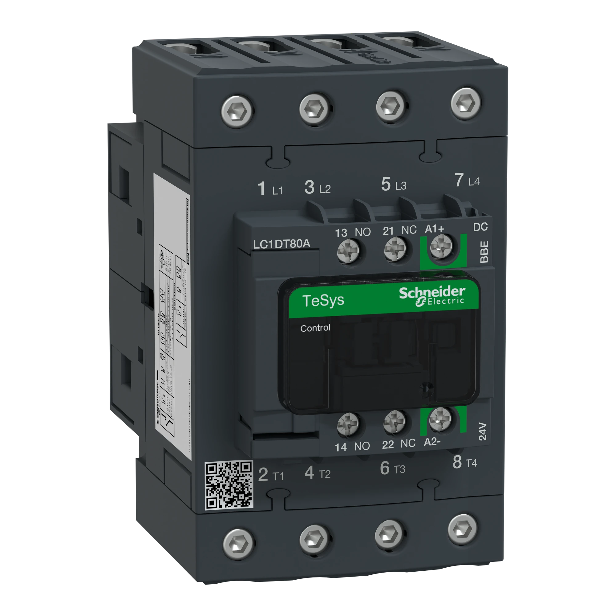 Schneider Electric LC1DT80ABBE TeSys D Schütz 4P 80A AC-1 bis 440V Spule 24V DC Everlink (img_001)