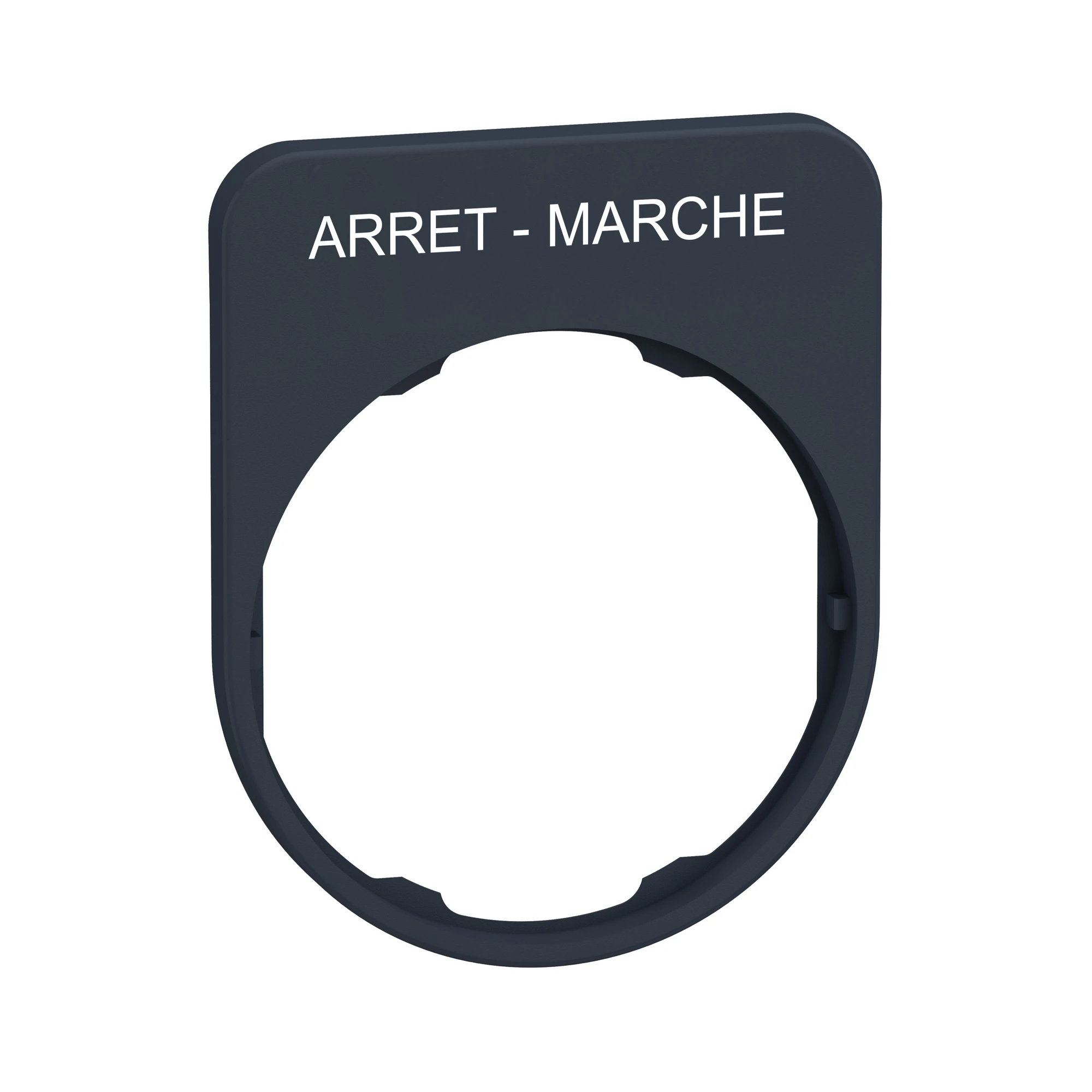 Schneider Electric ZBYFP2166 Label holder 40x50mm, with ARRET-MARCHE inscription, for Harmony 30mm (img_001) Schneider Electric ZBYFP2166 Label holder 40x50mm, with ARRET-MARCHE inscription, for Harmony 30mm (img_001)