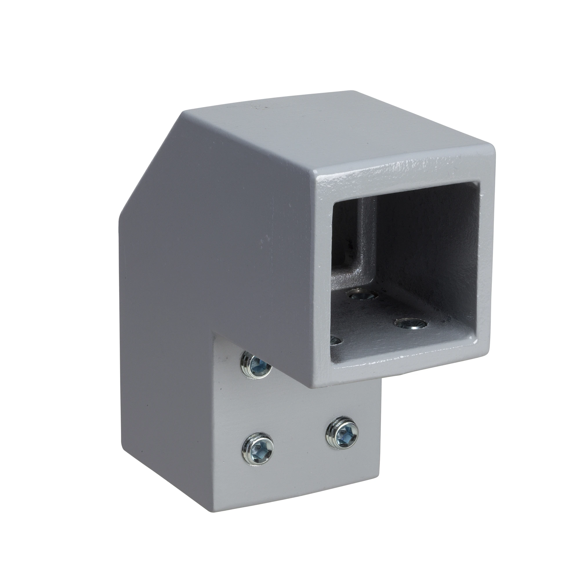 Schneider Electric NSYCMUTC50 Mounting bracket, square 50mm RAL7040, for SPACIAL S3CM HMI enclosure (img_001)