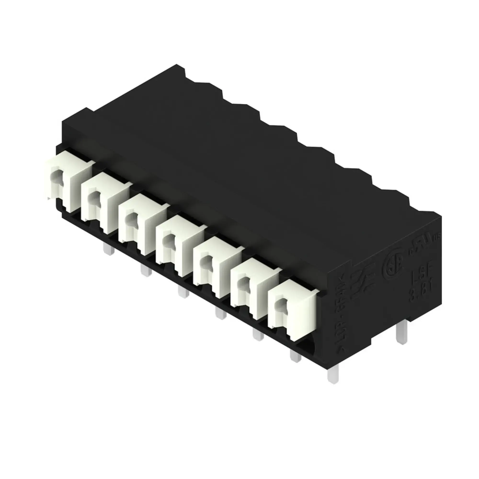 Weidmüller 1875970000 PCB terminal, 160 V, 17.5 A, Pitch in mm: 3.81, 1.5 mm², Number of poles: 7, PUSH IN with actuator, THT/THR solder connection, 90°, Tape (img_001) Weidmüller 1875970000 PCB terminal, 160 V, 17.5 A, Pitch in mm: 3.81, 1.5 mm², Number of poles: 7, PUSH IN with actuator, THT/THR solder connection, 90°, Tape (img_001)