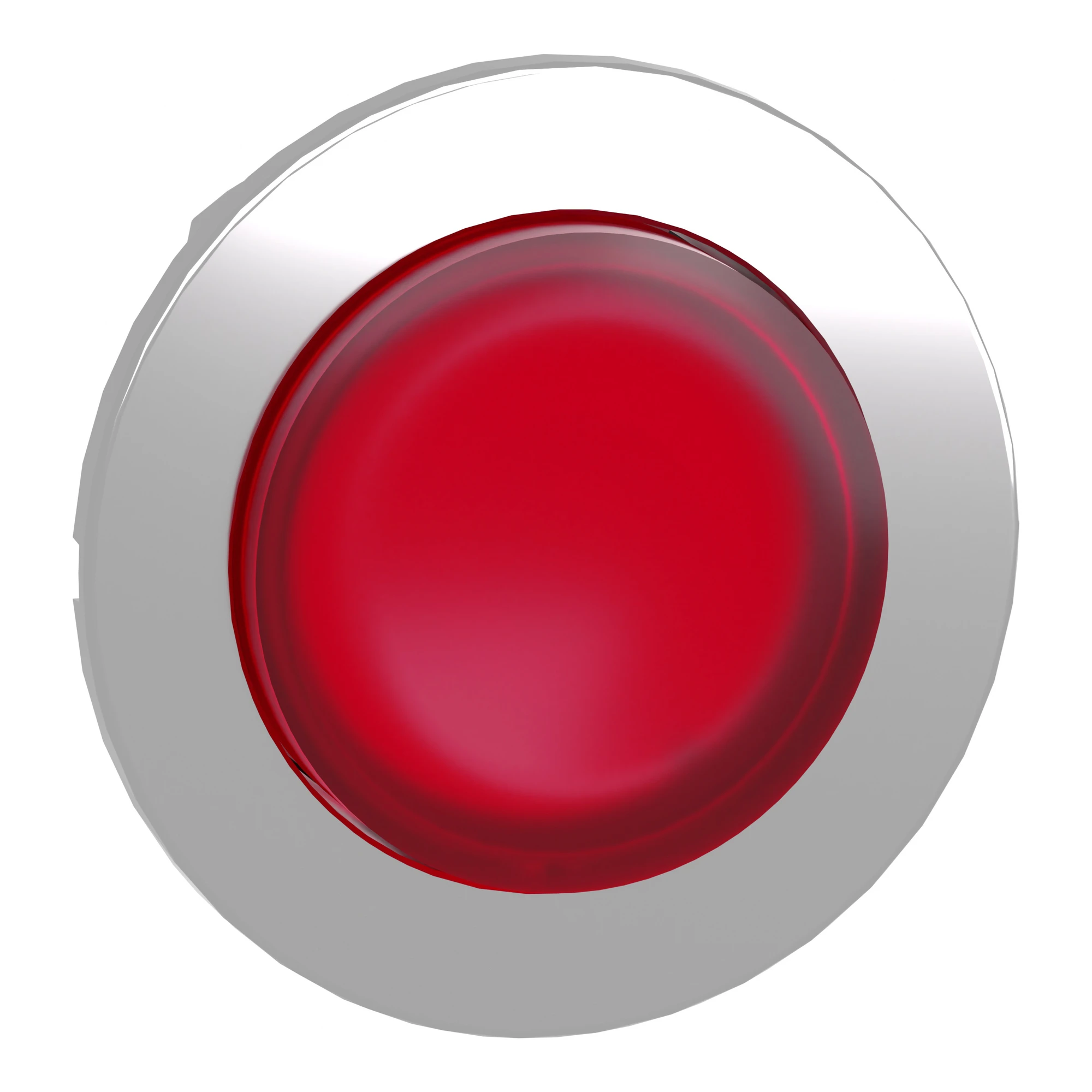 Schneider Electric ZB4FH43 Illuminated push-button, front element, Harmony XB4F, metal, 30mm, red, protruding, for universal LED, latching (img_001)