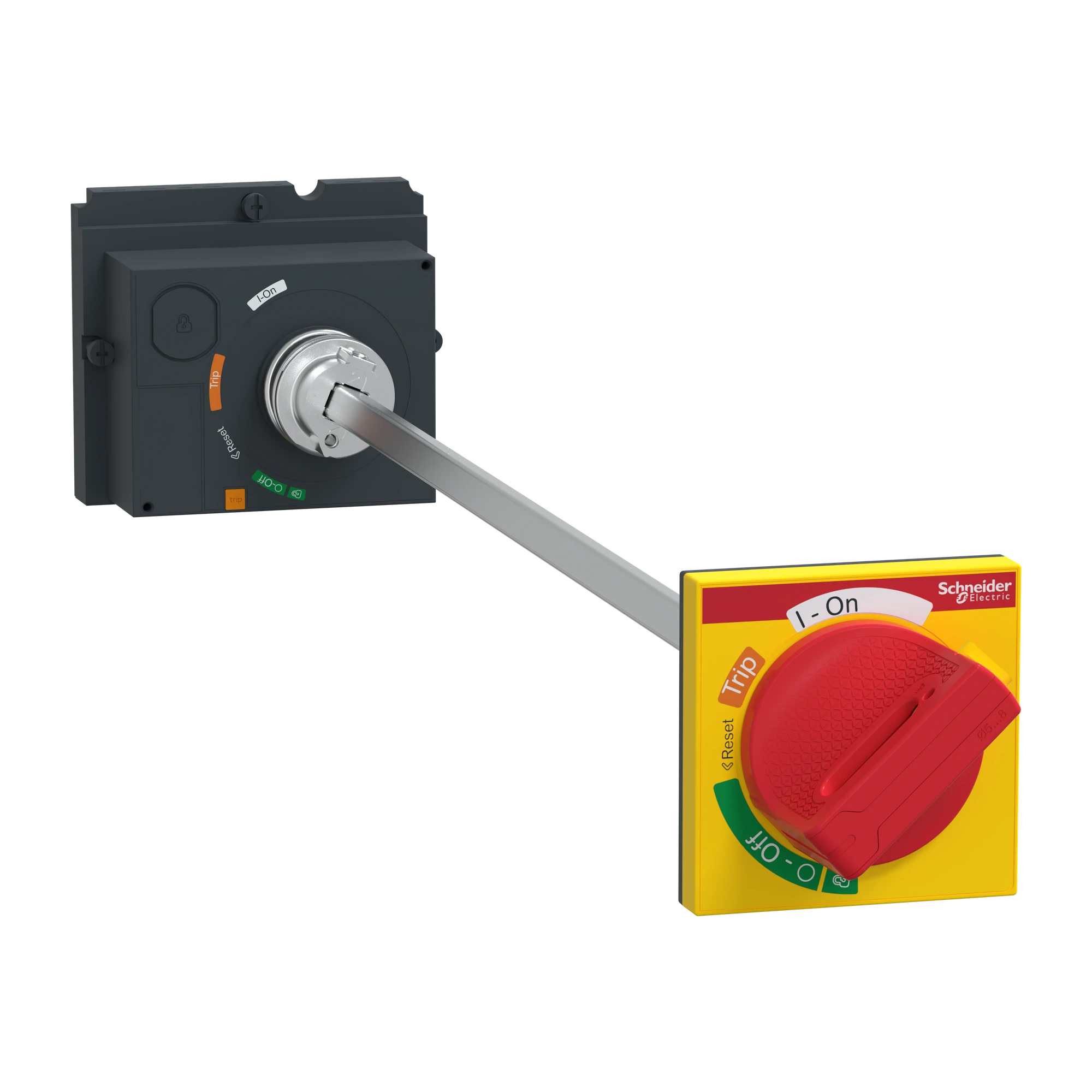 Schneider Electric LV429340T Rotary drive with door coupling for ComPacT NSX 100/160/250, handle red/yellow, shaft length 185 to 600 mm, IP55 (img_001)